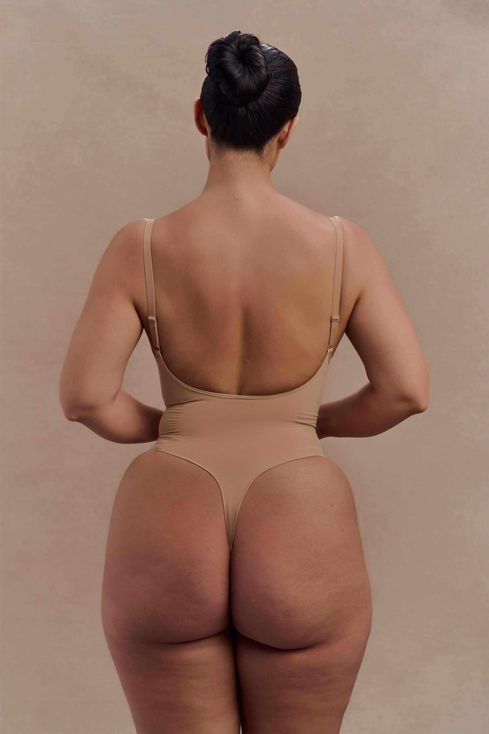 Alyssa Backless Shapewear Bodysuit - Beige - Image 2