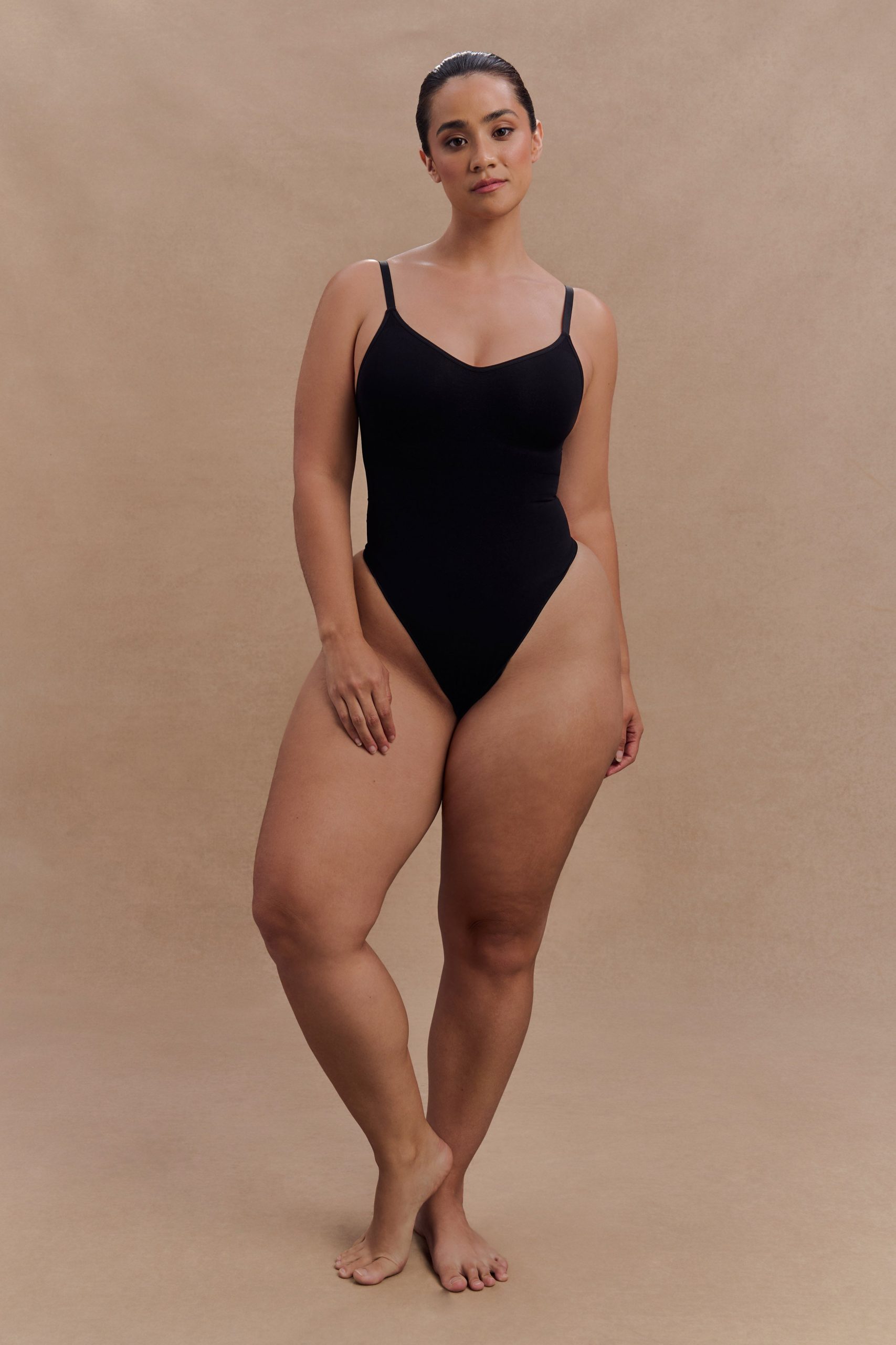 Alyssa Backless Shapewear Bodysuit - Black - Image 9