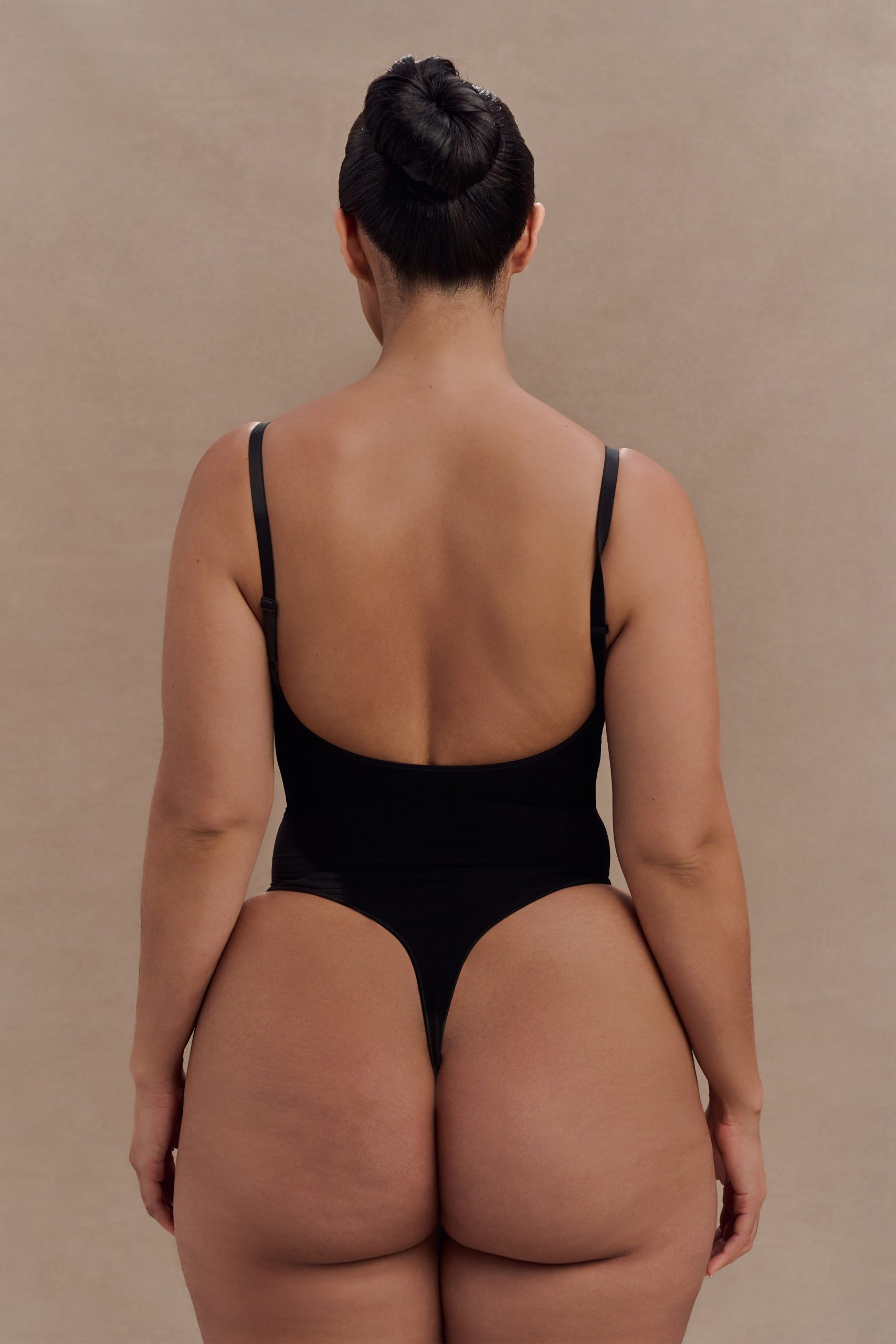 Alyssa Backless Shapewear Bodysuit - Black - Image 7