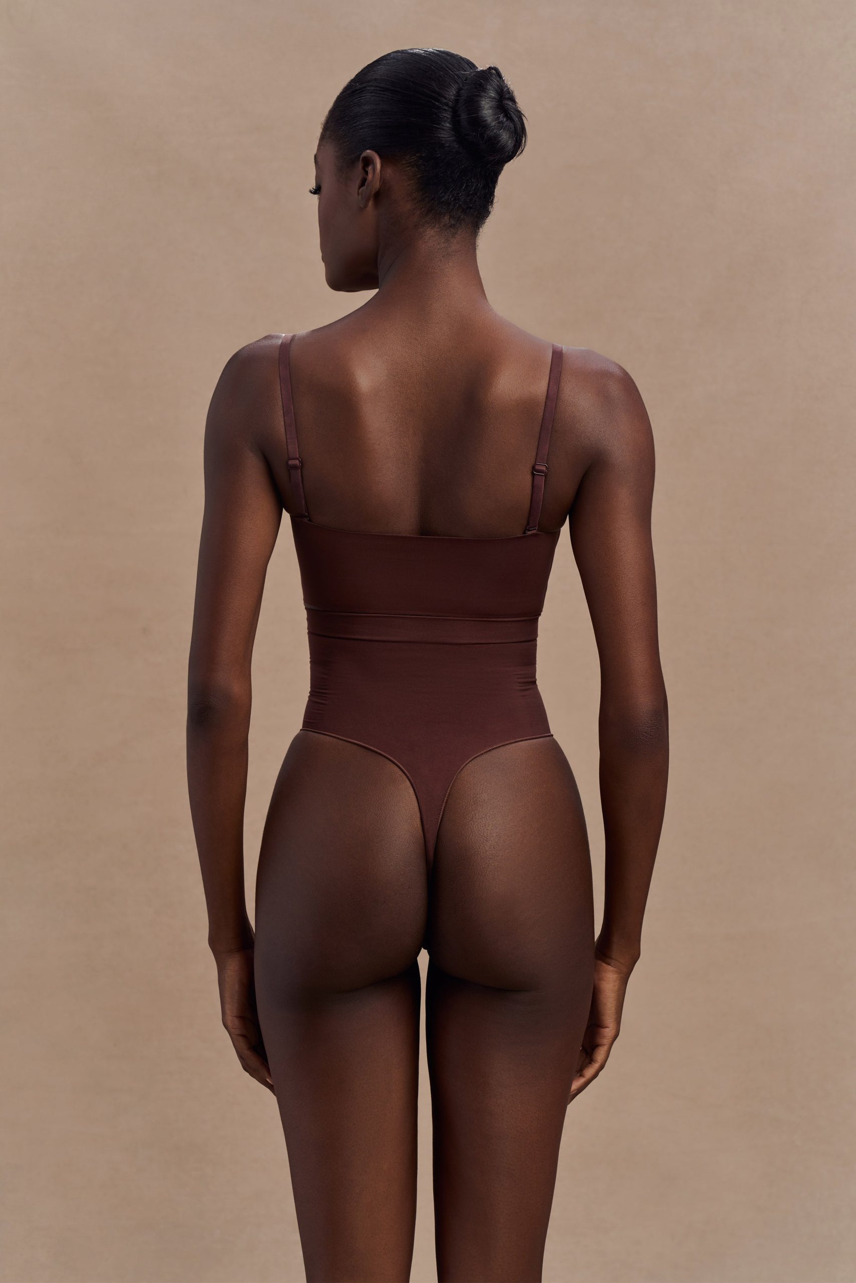 Saria High Waist Shapewear Briefs - Espresso - Image 2