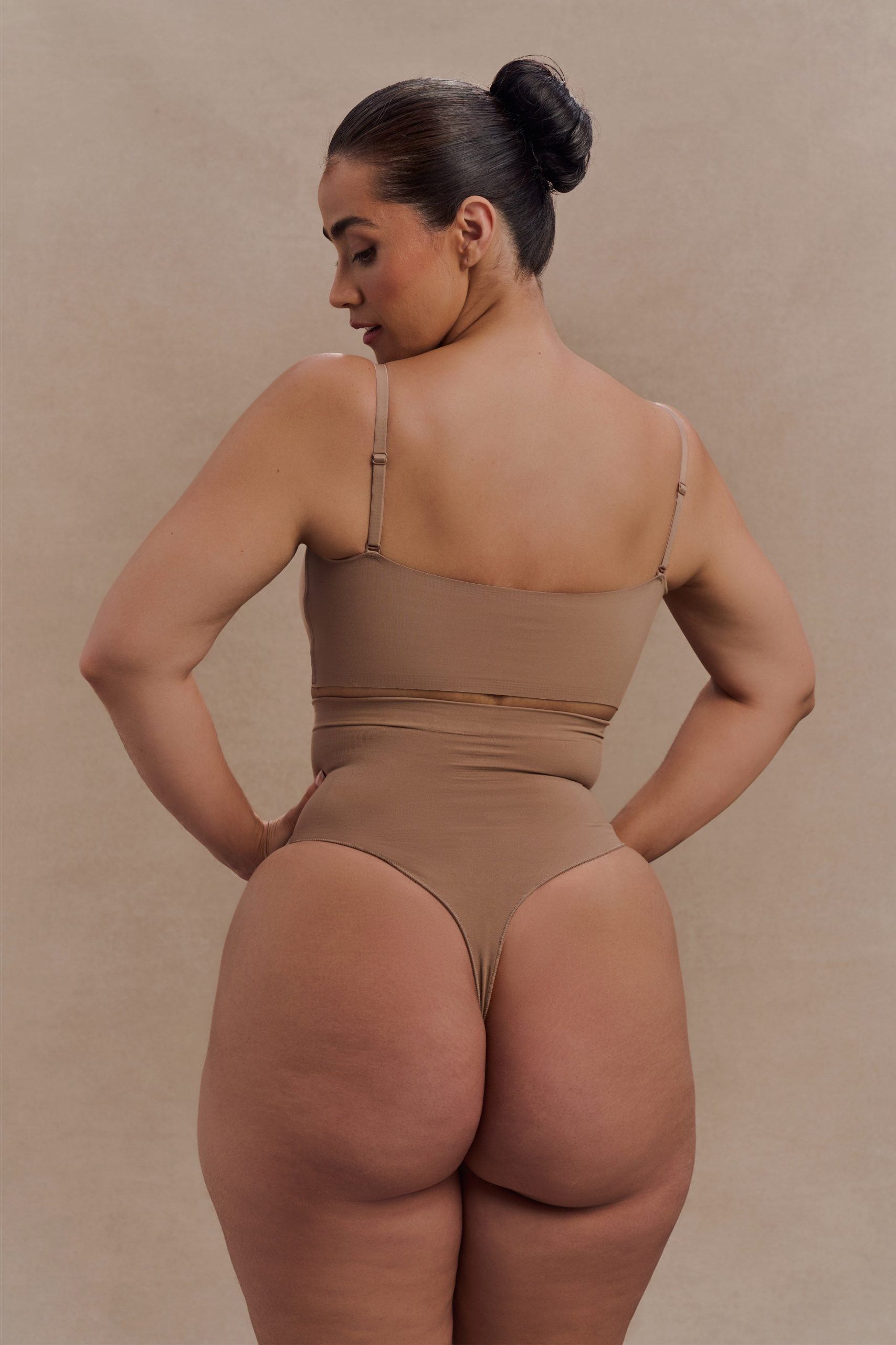 Saria High Waist Shapewear Briefs - Latte - Image 2