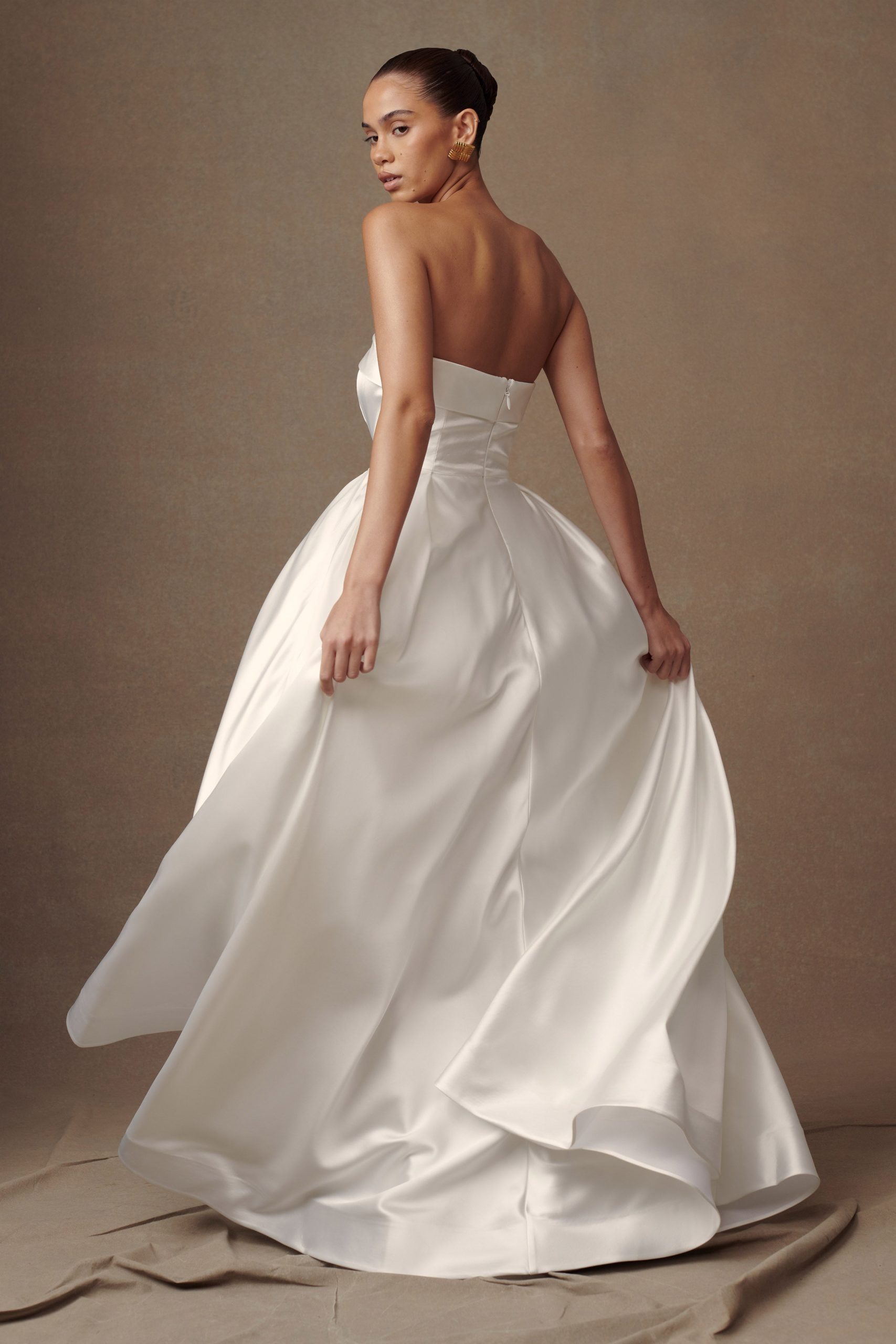Eileen Strapless Wedding Gown - White - Image 2