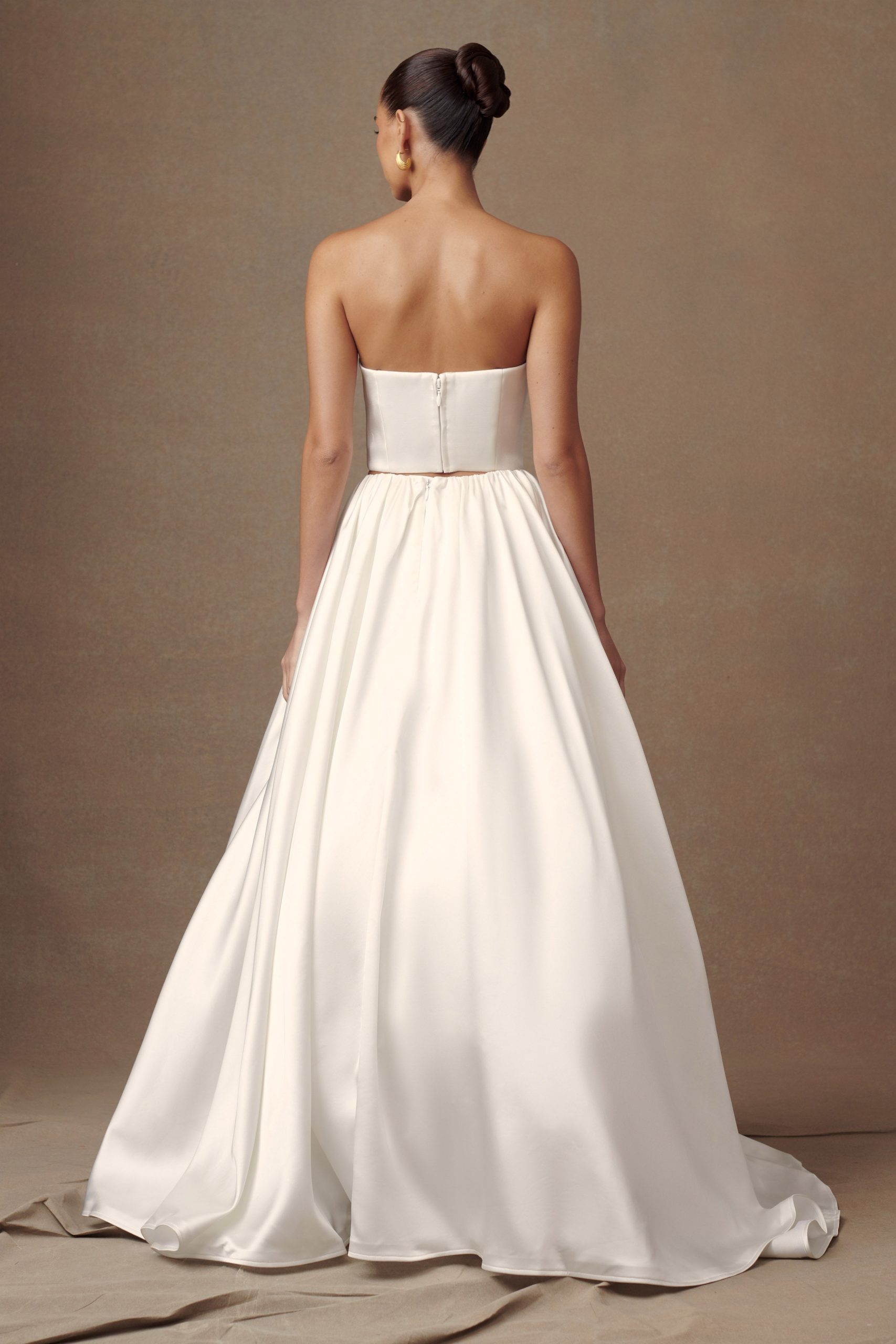 Kelsey Satin Maxi Skirt - White - Image 5