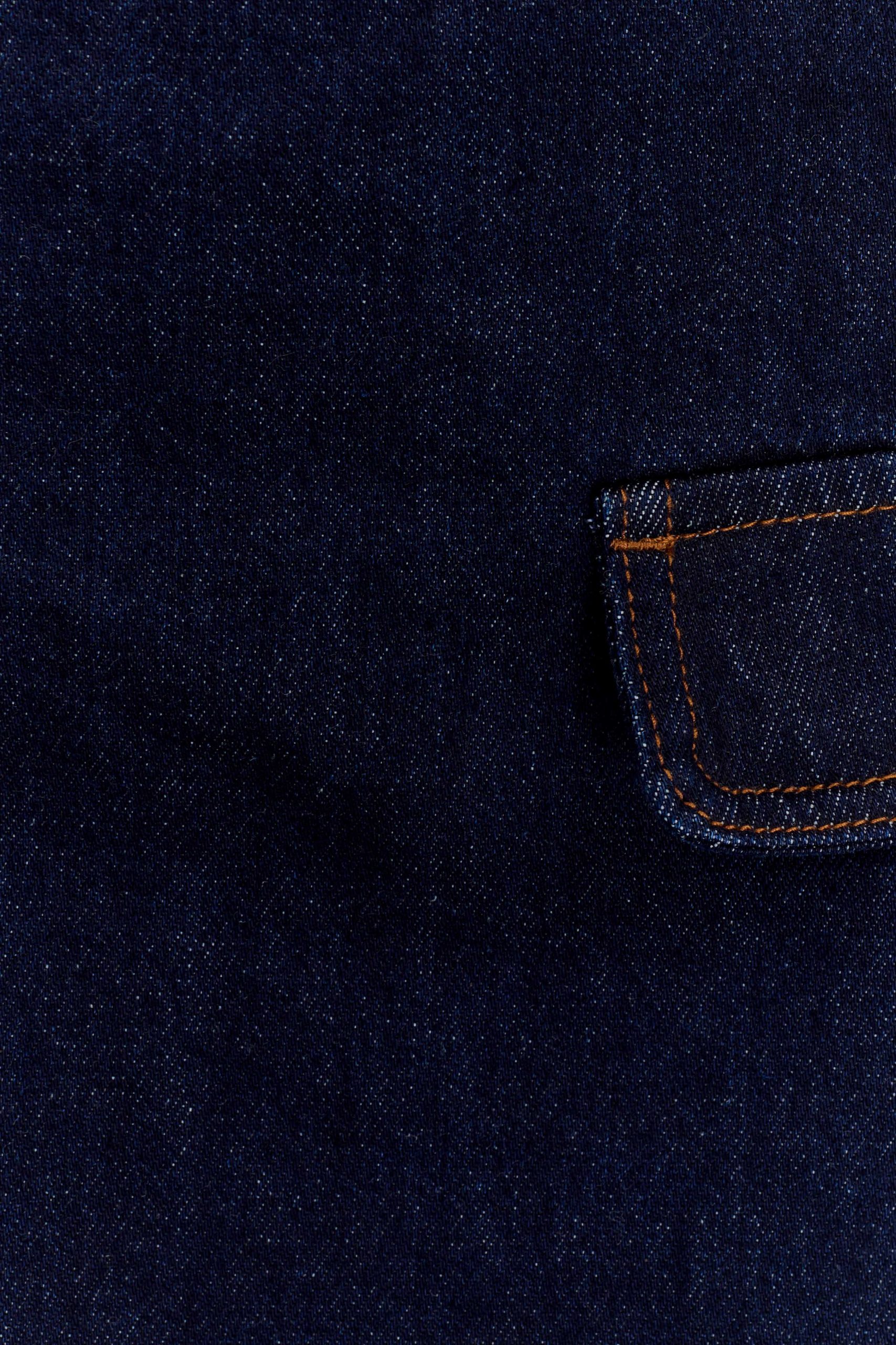 Rosalyn Mini Denim Skort - Indigo Blue - Image 10
