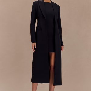 Caviar Suiting Coat - Black