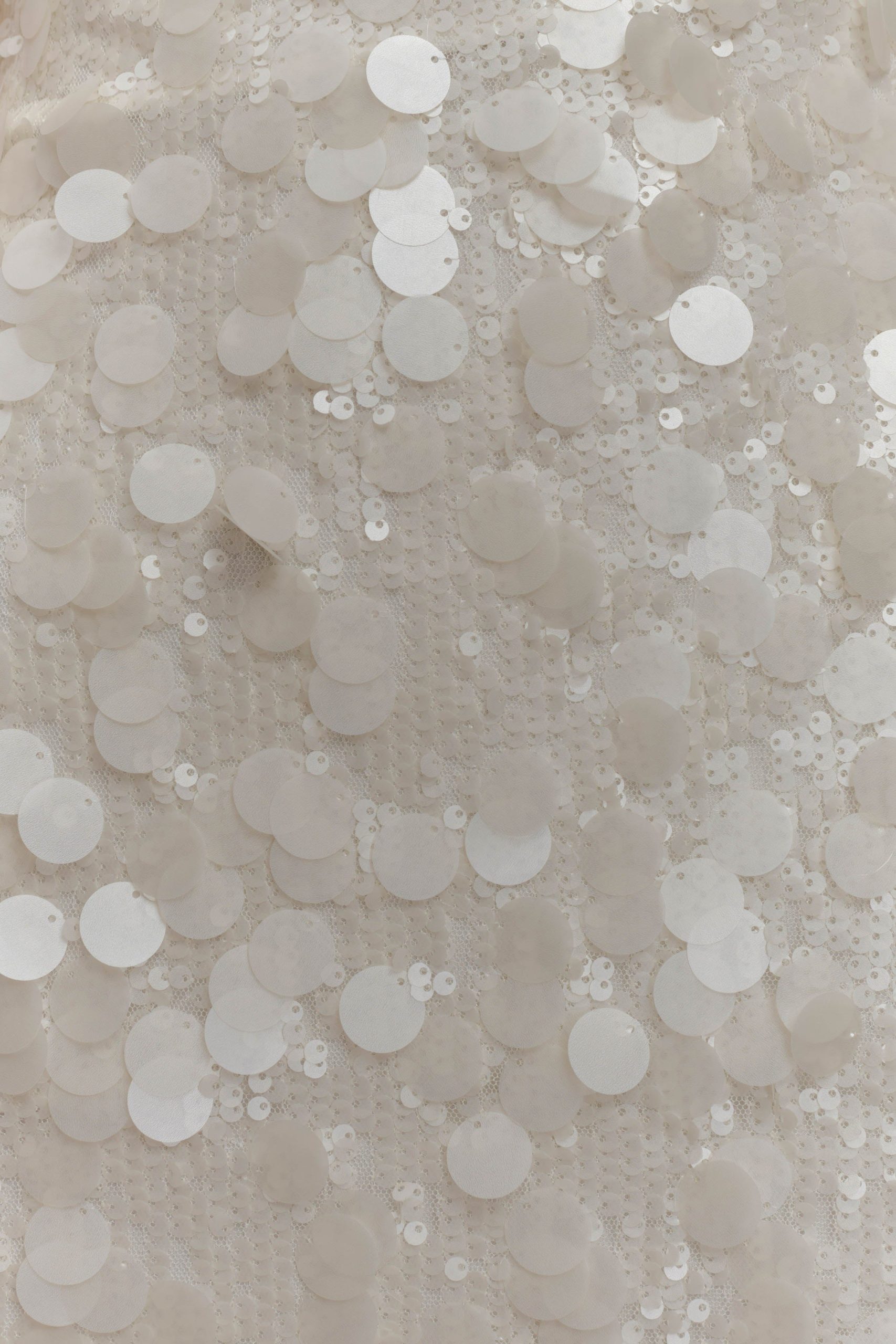 Romilly Sequin Mini Dress - Ivory - Image 8