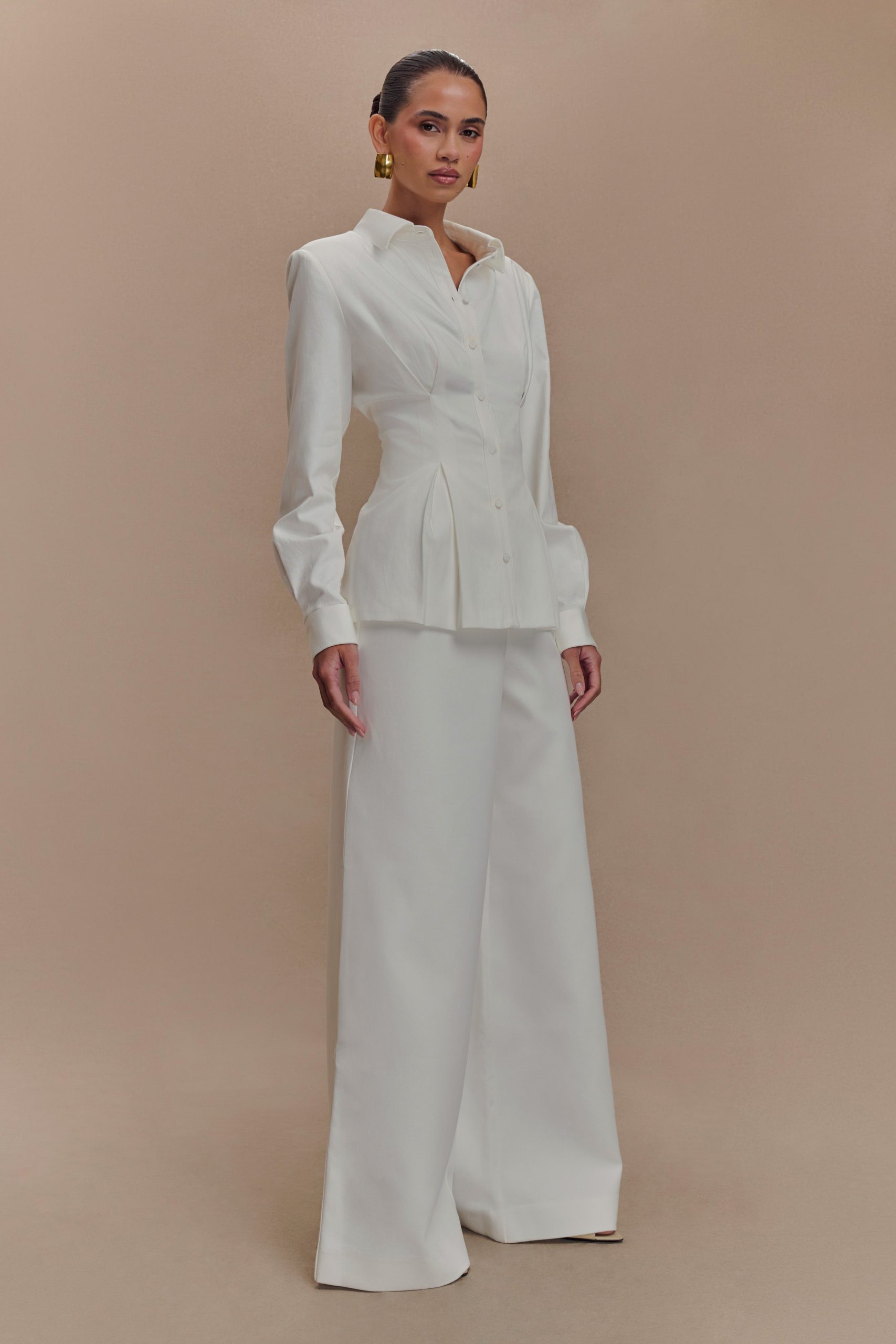 Rhia Oversized Shirt - White - Image 6