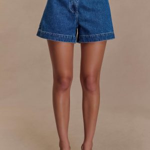 Abel Denim Shorts - Dark Blue