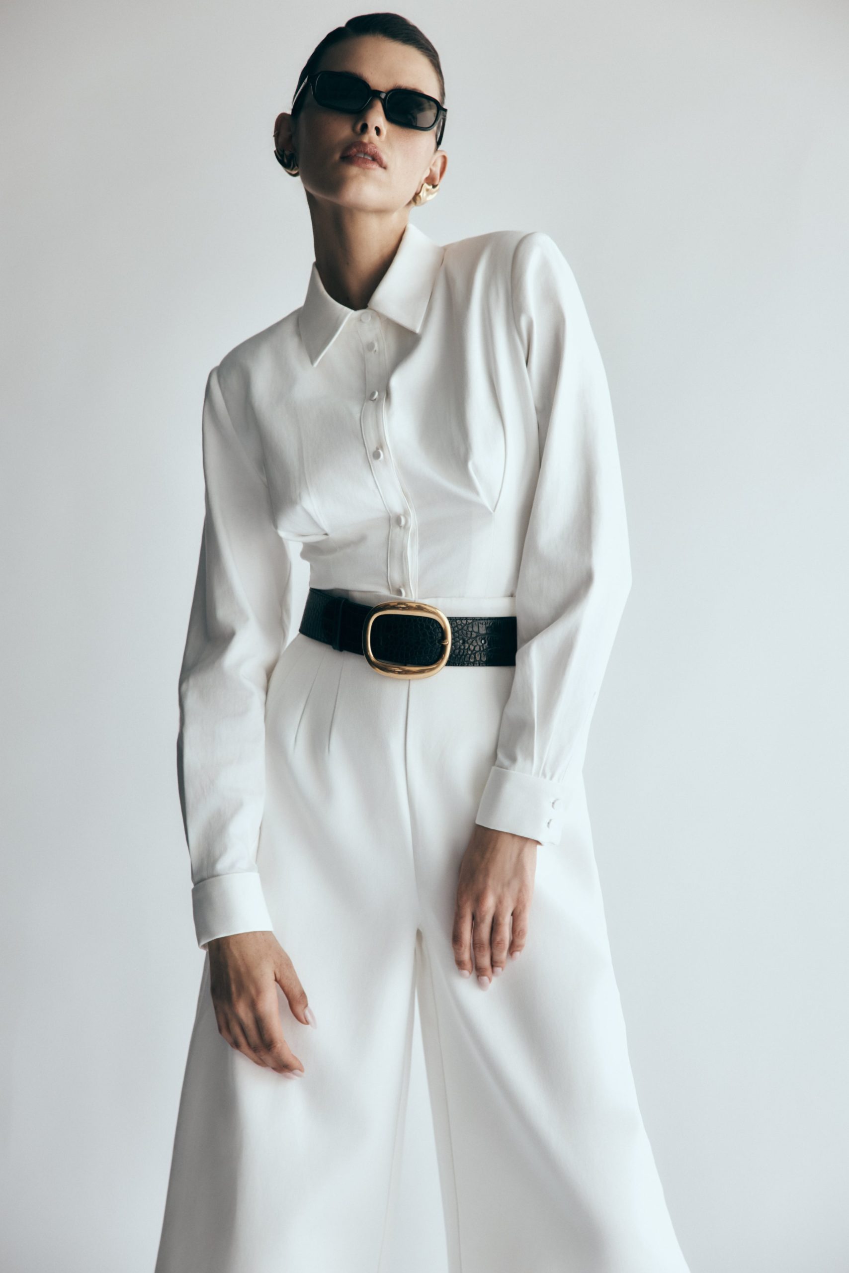 Rhia Oversized Shirt - White - Image 3