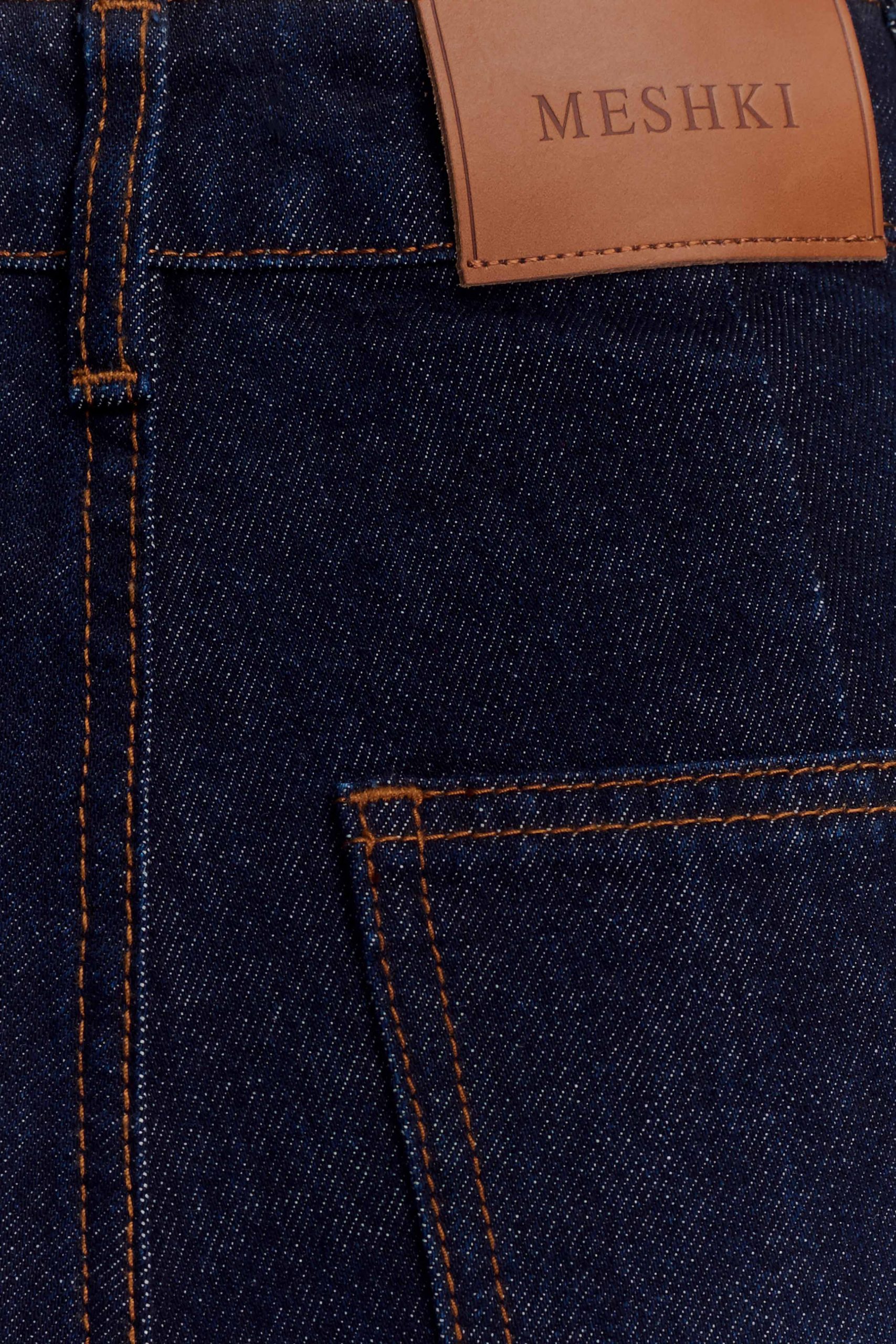 Jen Wide Leg Flare Denim Jeans - Indigo Blue - Image 7
