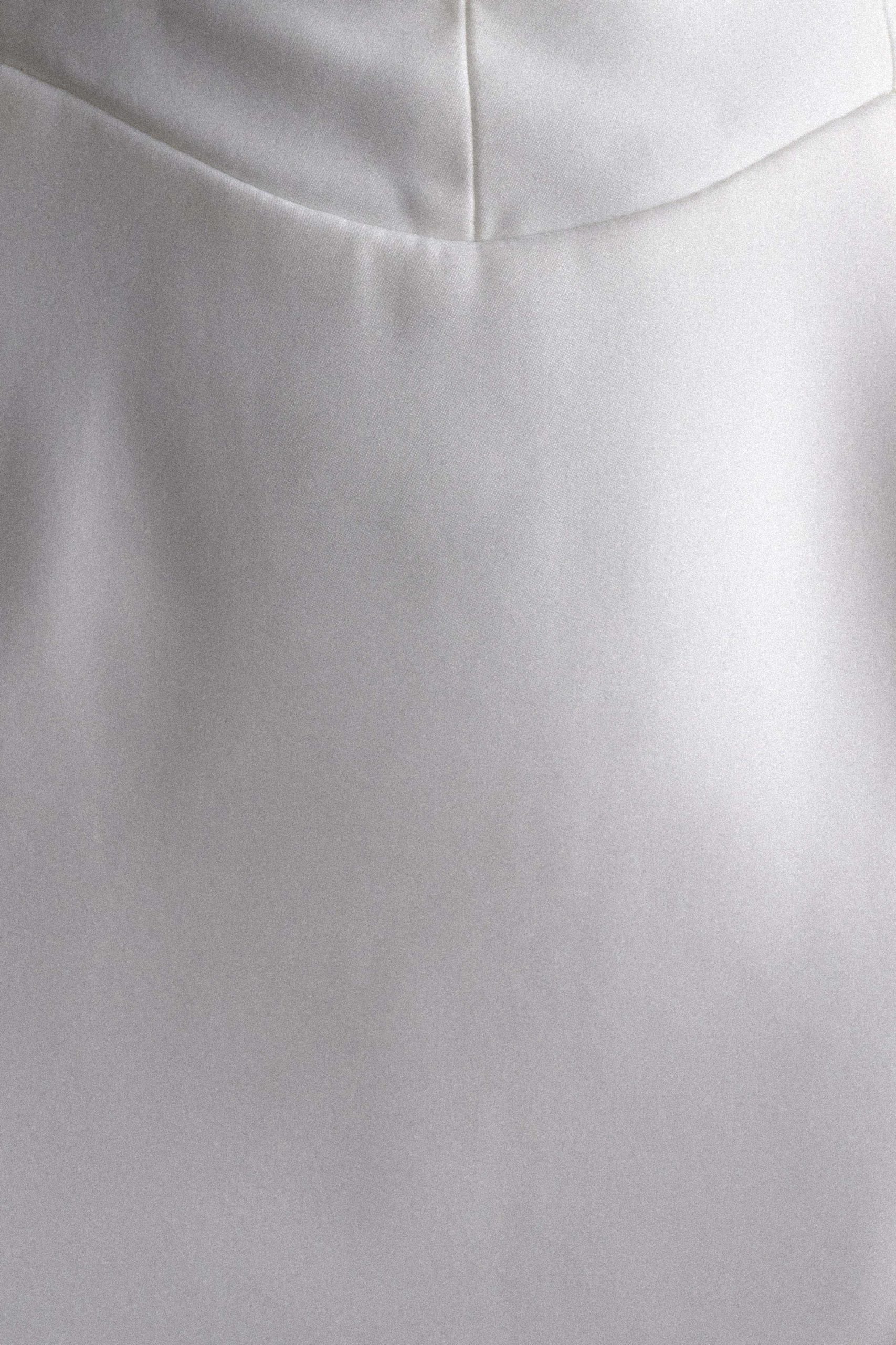 Orellia Strapless Suiting Mini Dress - Ivory - Image 7