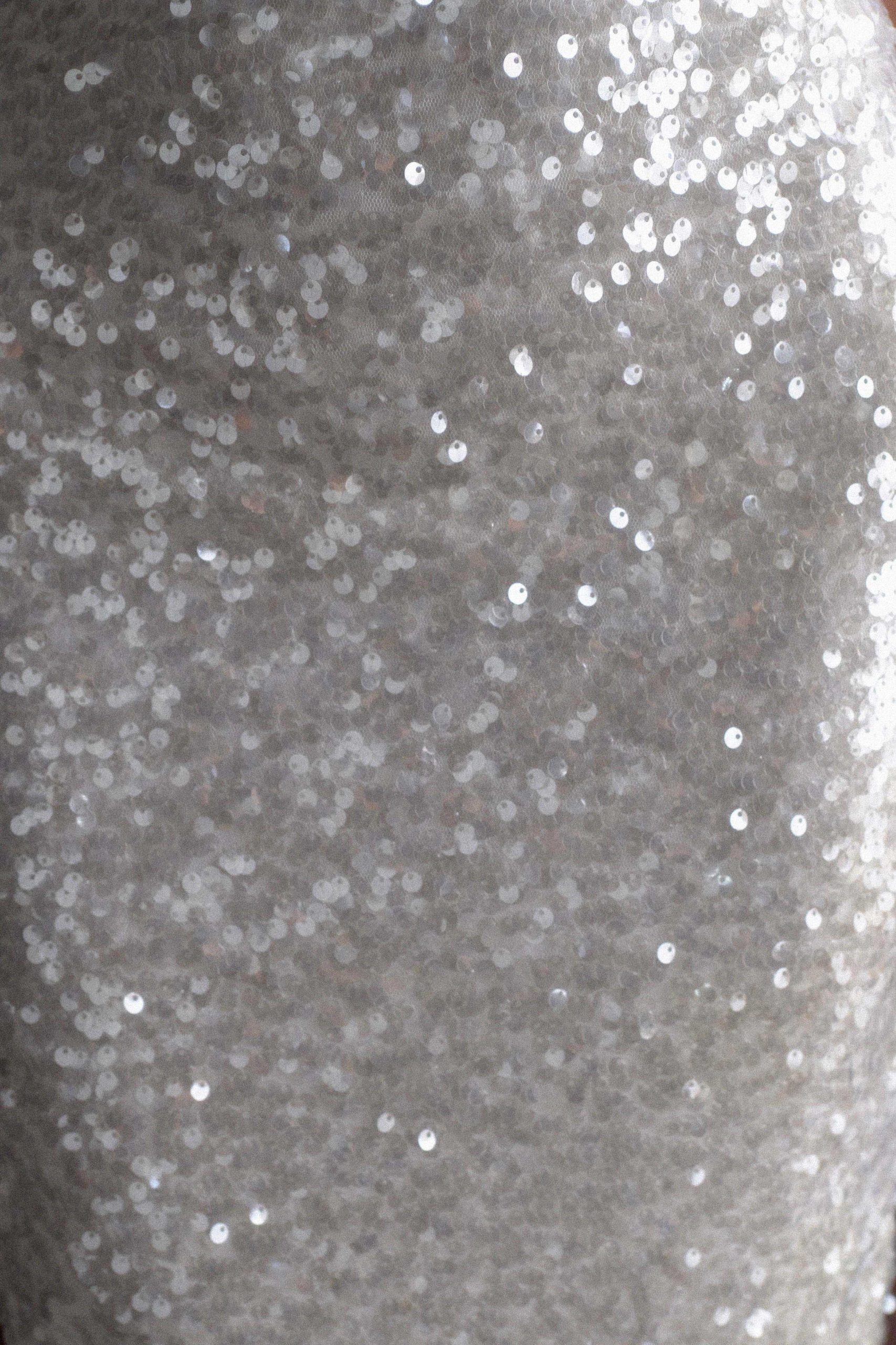 Makari Sequin Maxi Dress - White - Image 7