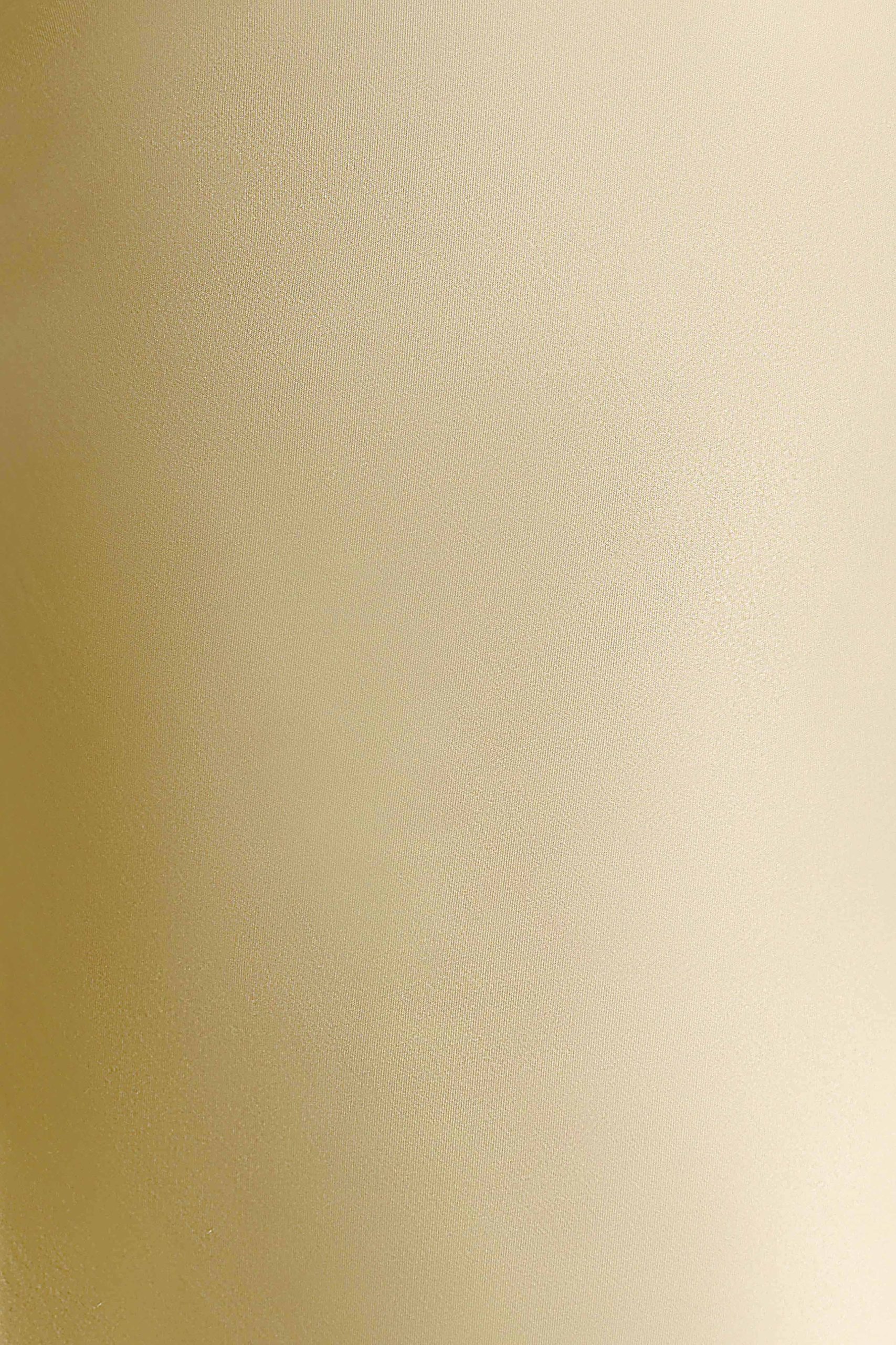 Alice Satin Halter Maxi Dress - Lemon - Image 5