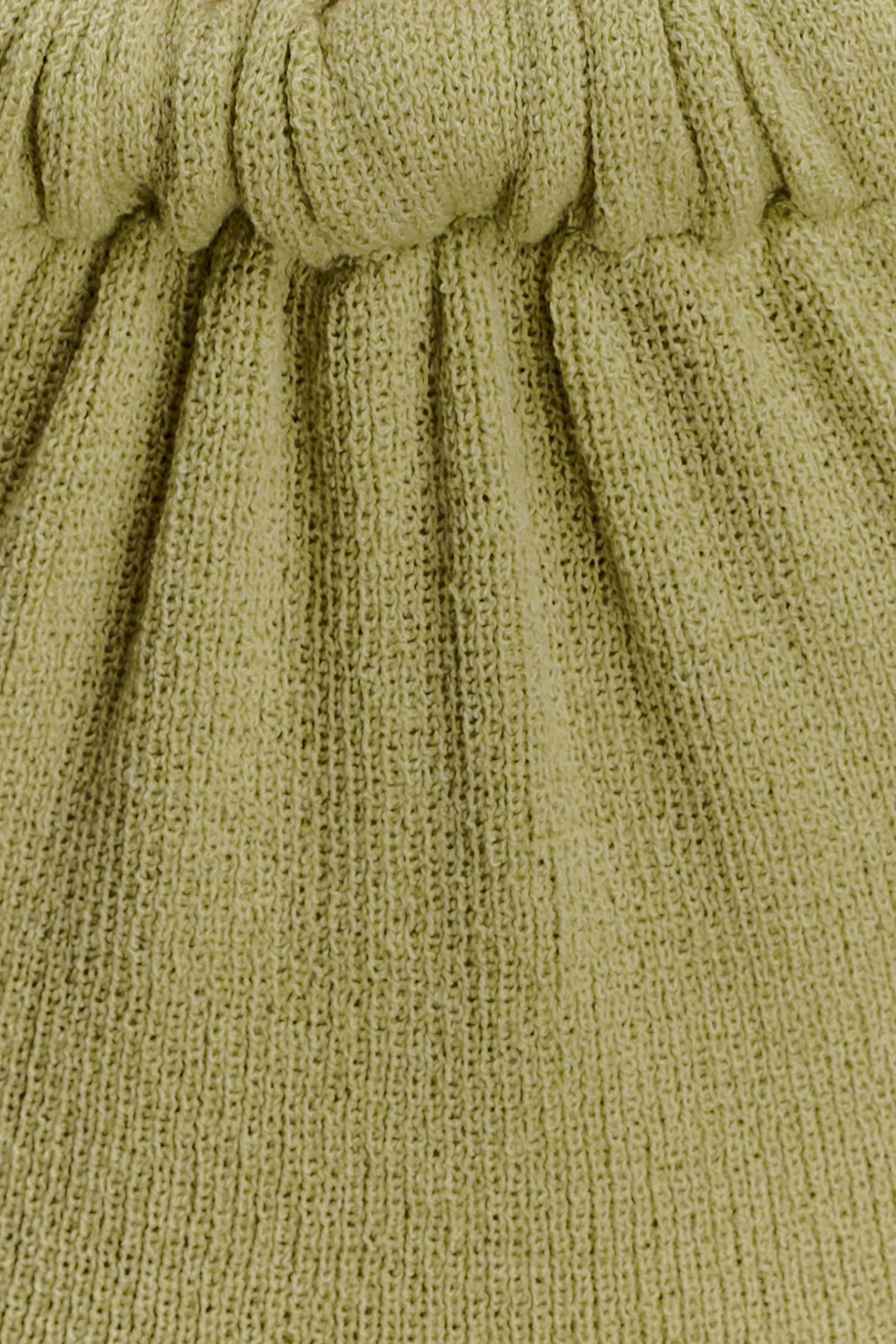Theresea Halter Knit Maxi Dress - Light Olive - Image 5