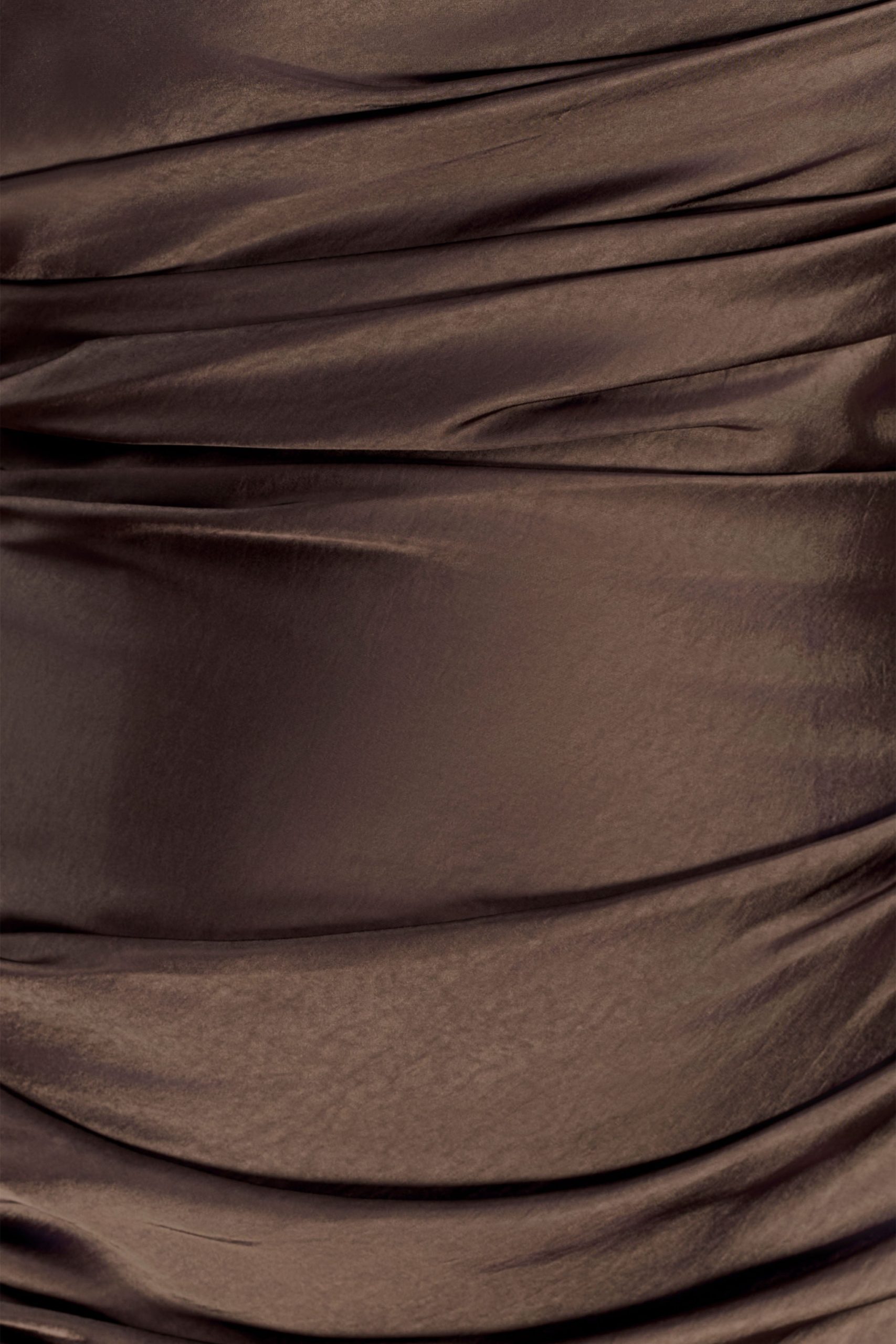 Sarah Strapless Maxi Dress With Waist Tie - Mocha - Image 5