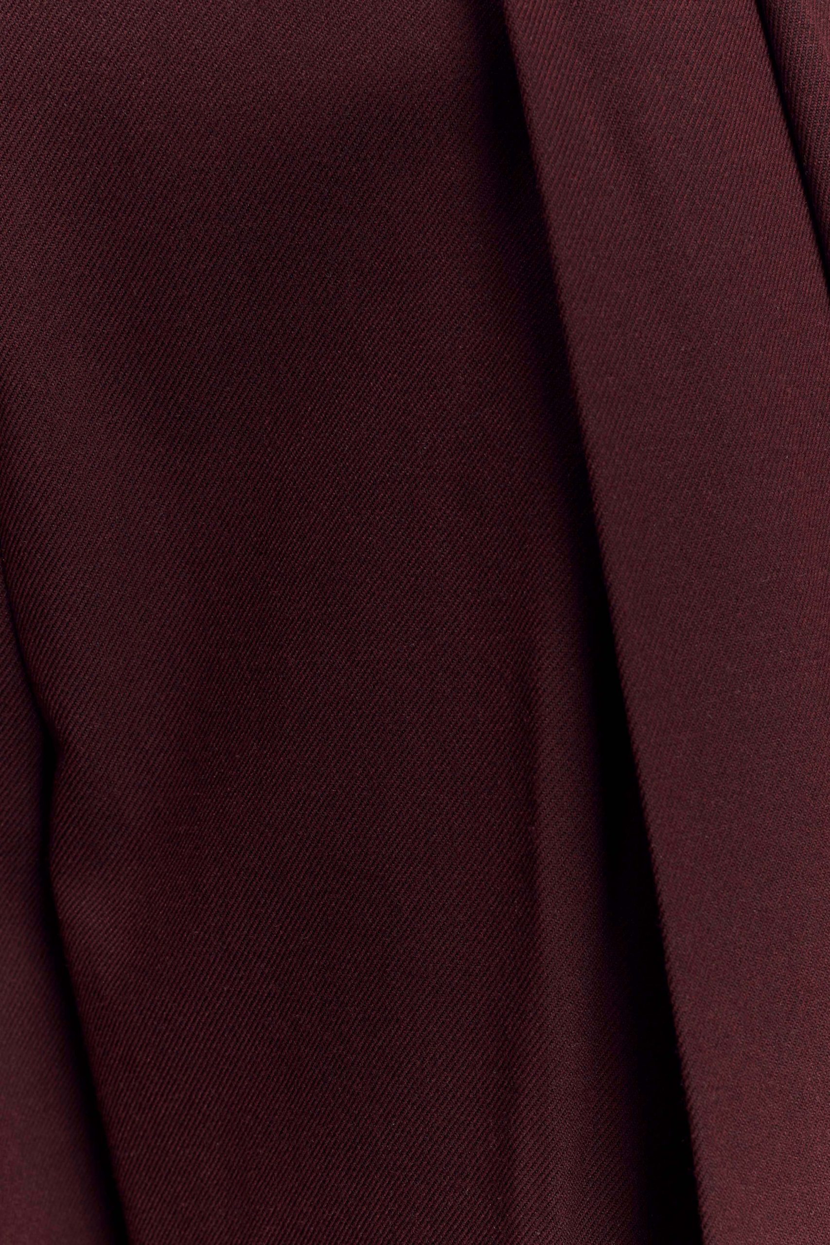 Penelope Pleated High Waisted Pants - Mahogany - Image 8