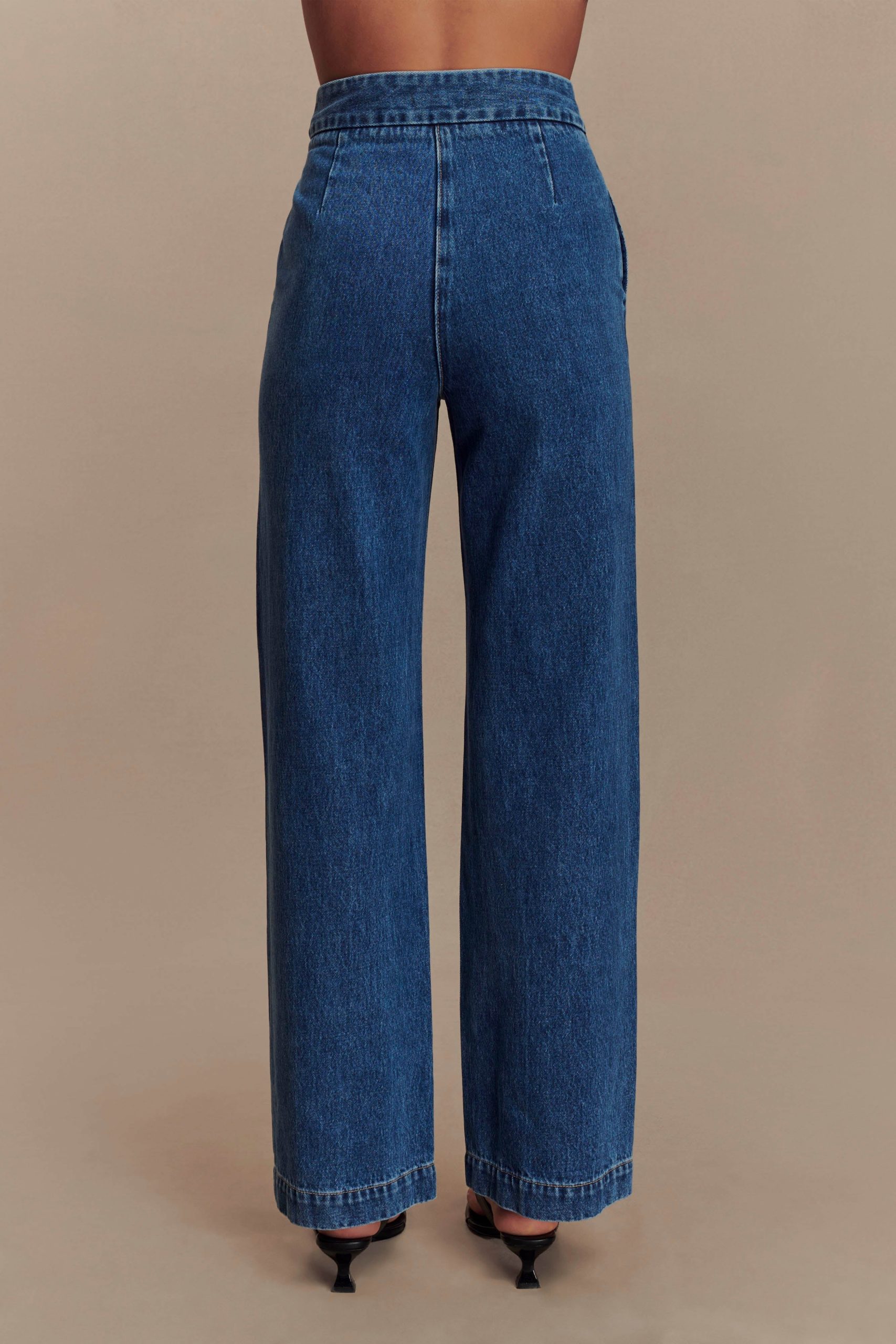 Rayne Wide Leg Denim Jeans - 90'S Blue - Image 2