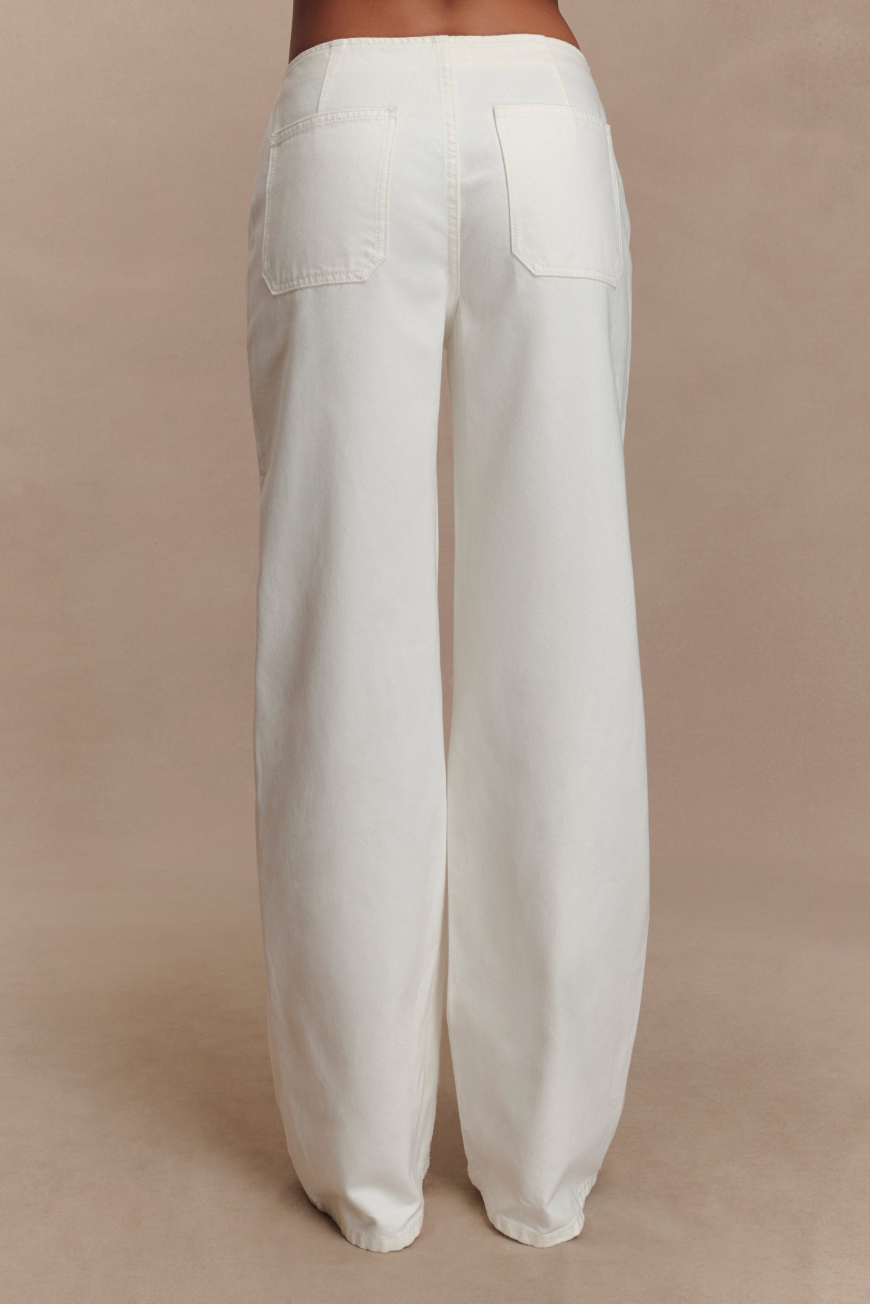 Caitlin Mid Rise Denim Jeans - White - Image 2