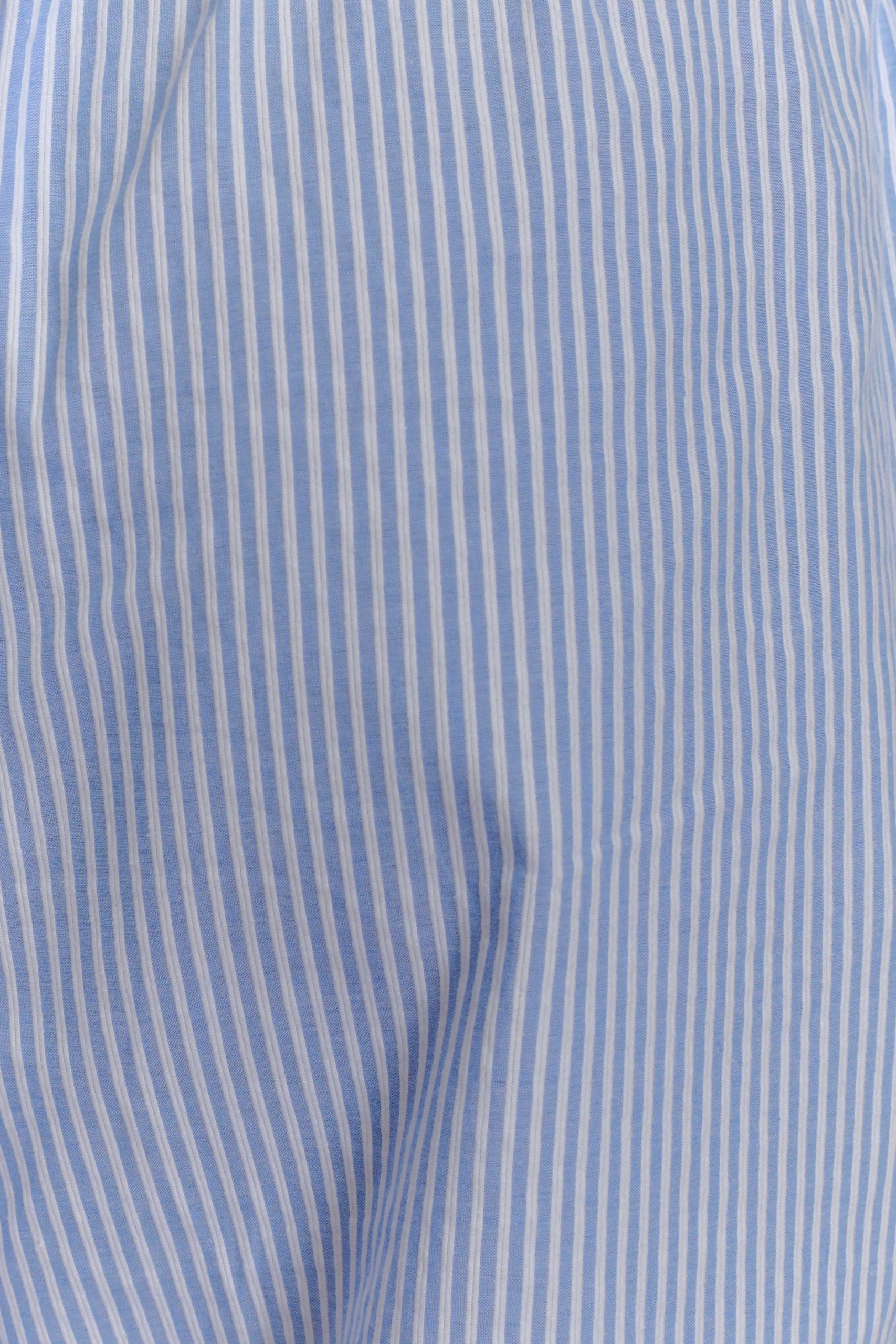 Hansen Wide Leg Pants - Blue Pinstripe - Image 7