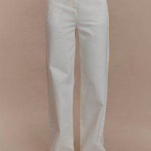 Rayne Wide Leg Denim Jeans - White