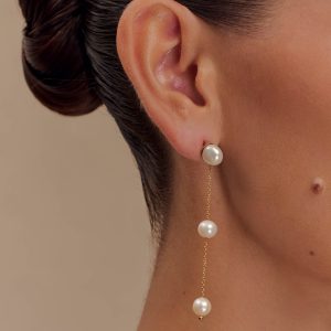 Bodhi Freshwater Pearl Drop Earrings - Pearl