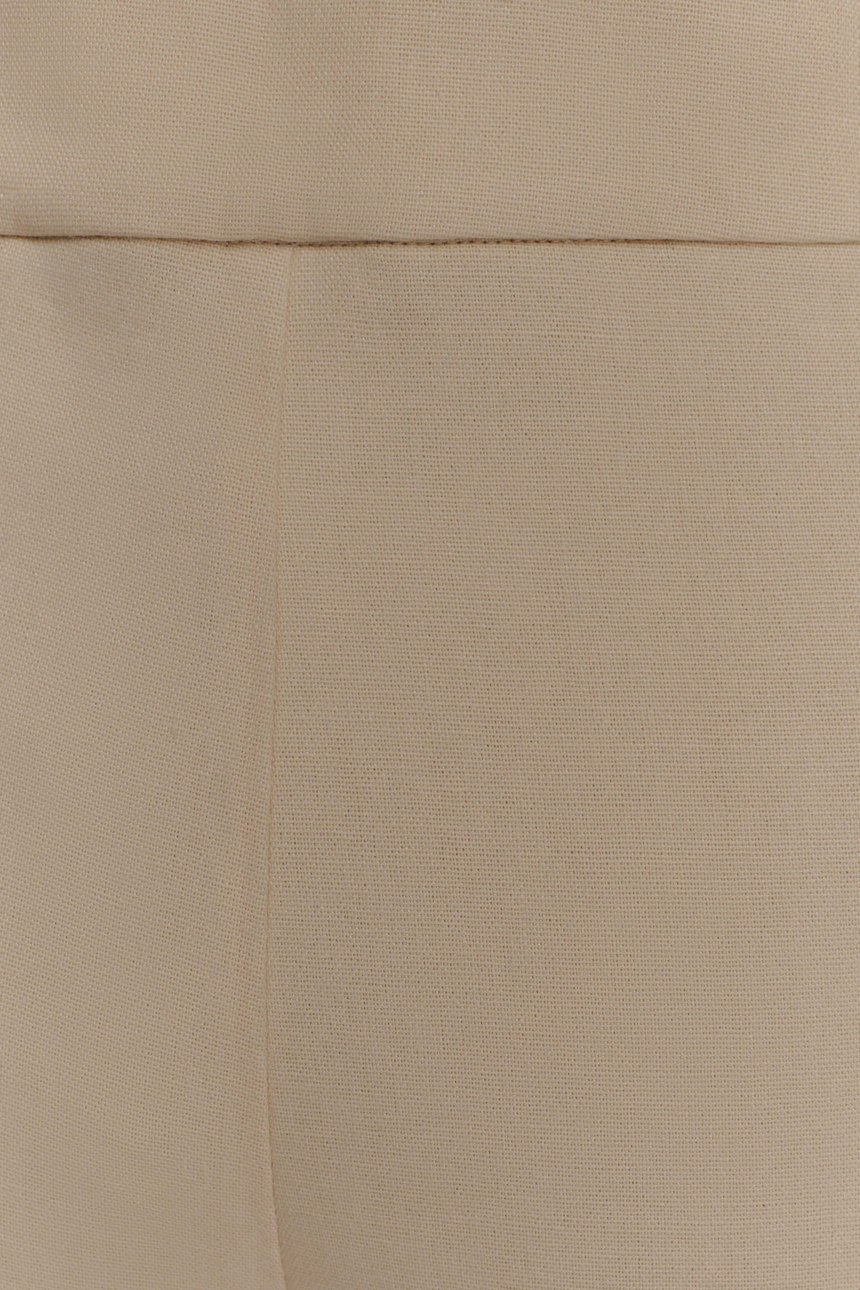 Raya Mid Rise Wide Leg Linen Pant - Natural Beige - Image 7