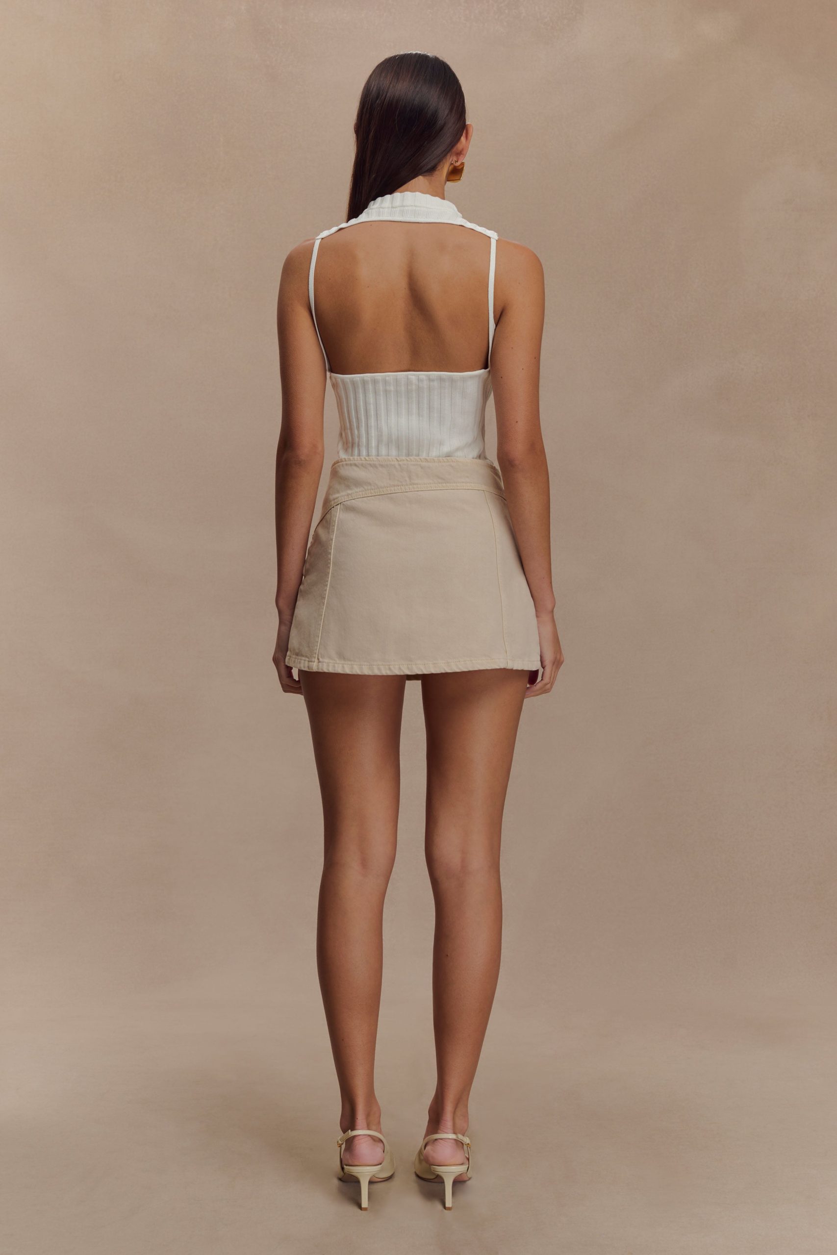 Oona Turtle Neck Knit Top - Ivory - Image 4