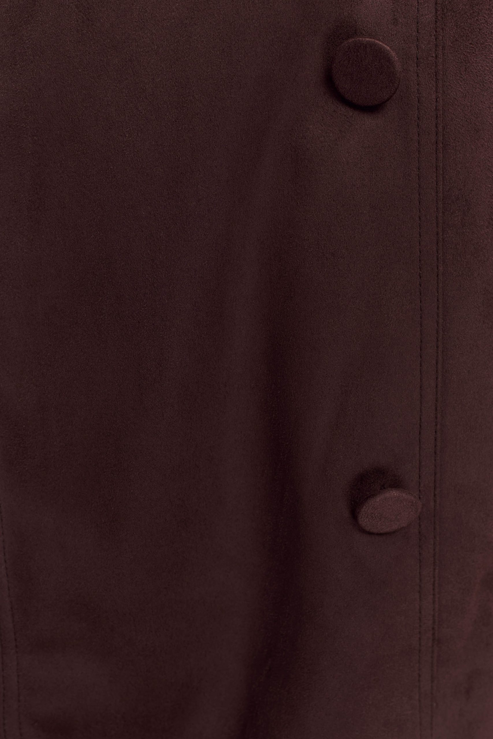 Marc Faux Suede Coat - Cocoa Chocolate - Image 8