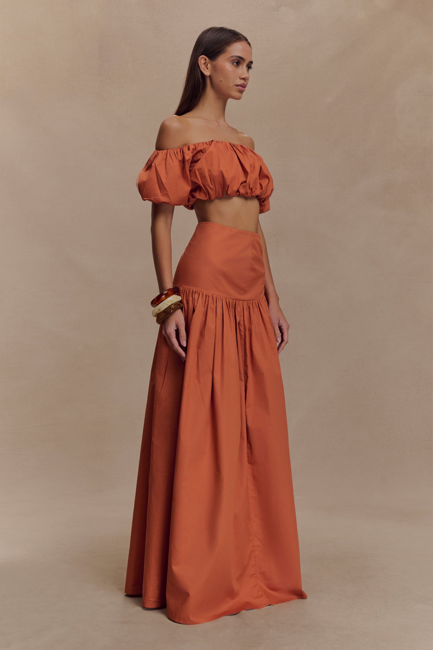 Autumn Maxi Skirt - Burnt Orange - Image 6