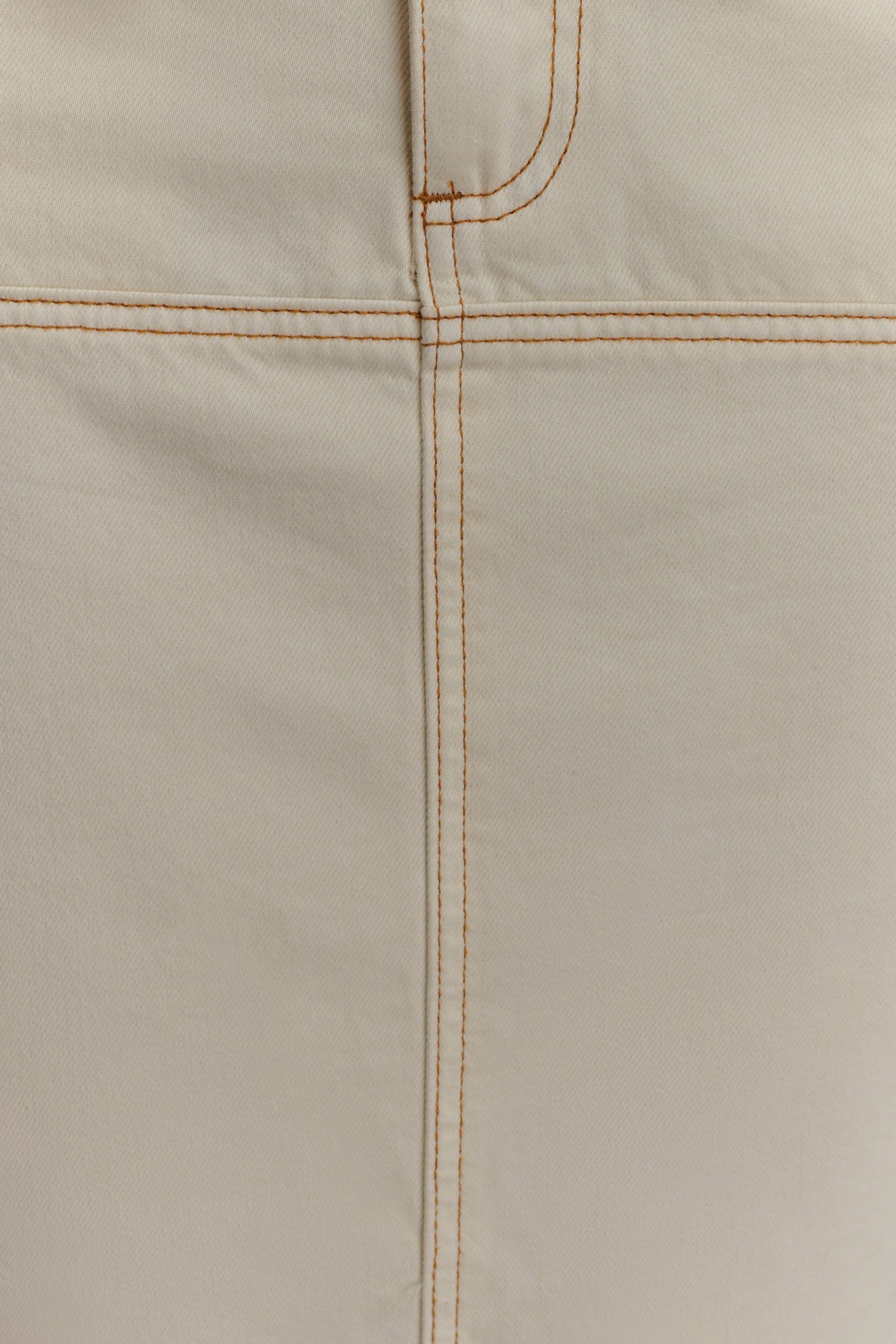 Loretta Denim Maxi Skirt - Ecru - Image 6