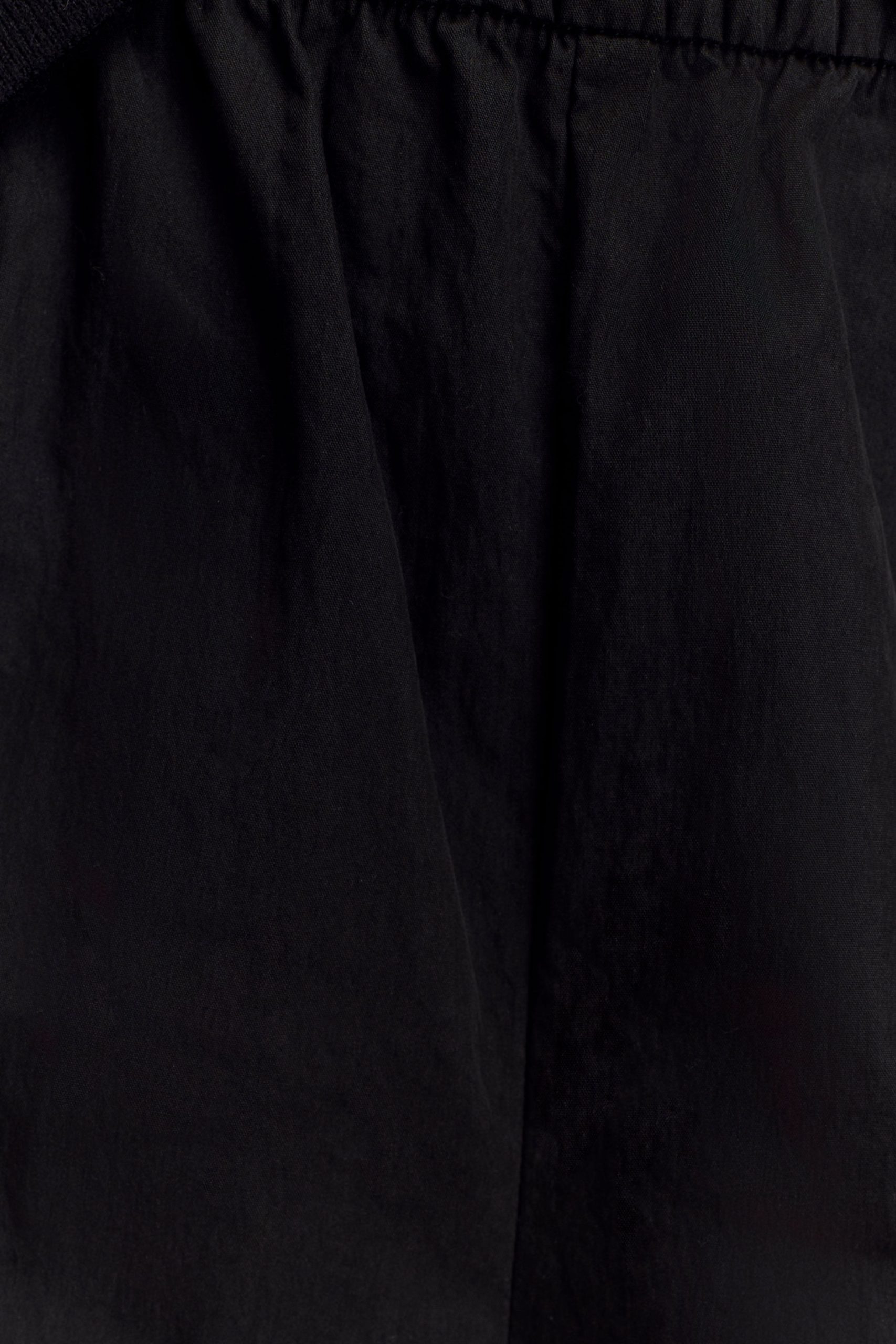 Campbell Cotton Wide Leg Pants - Black - Image 7