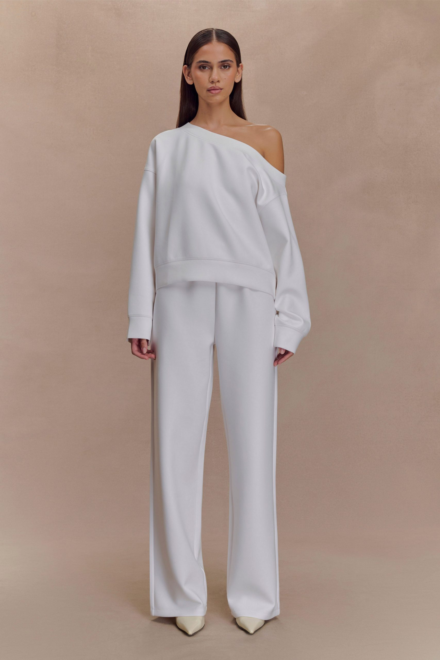 August Straight Leg Jogger - Ivory - Image 4