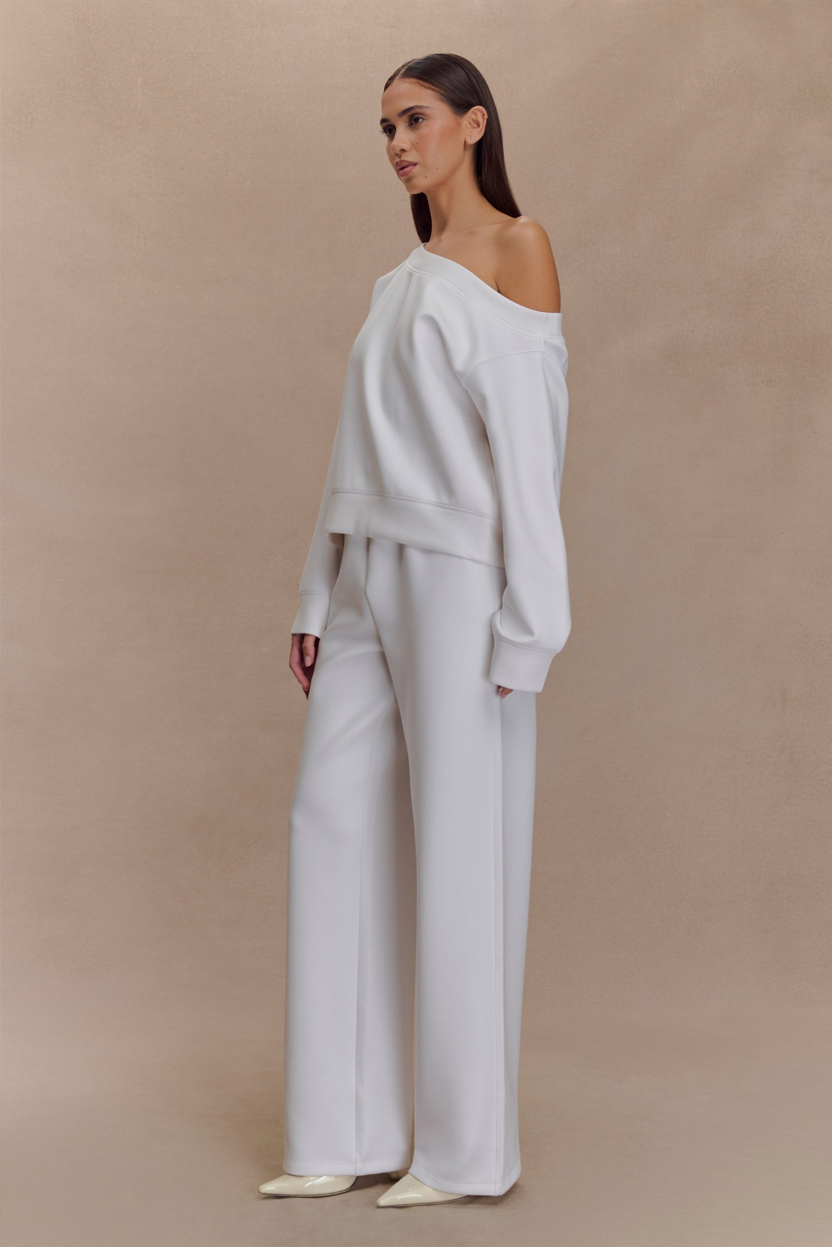 August Straight Leg Jogger - Ivory - Image 5