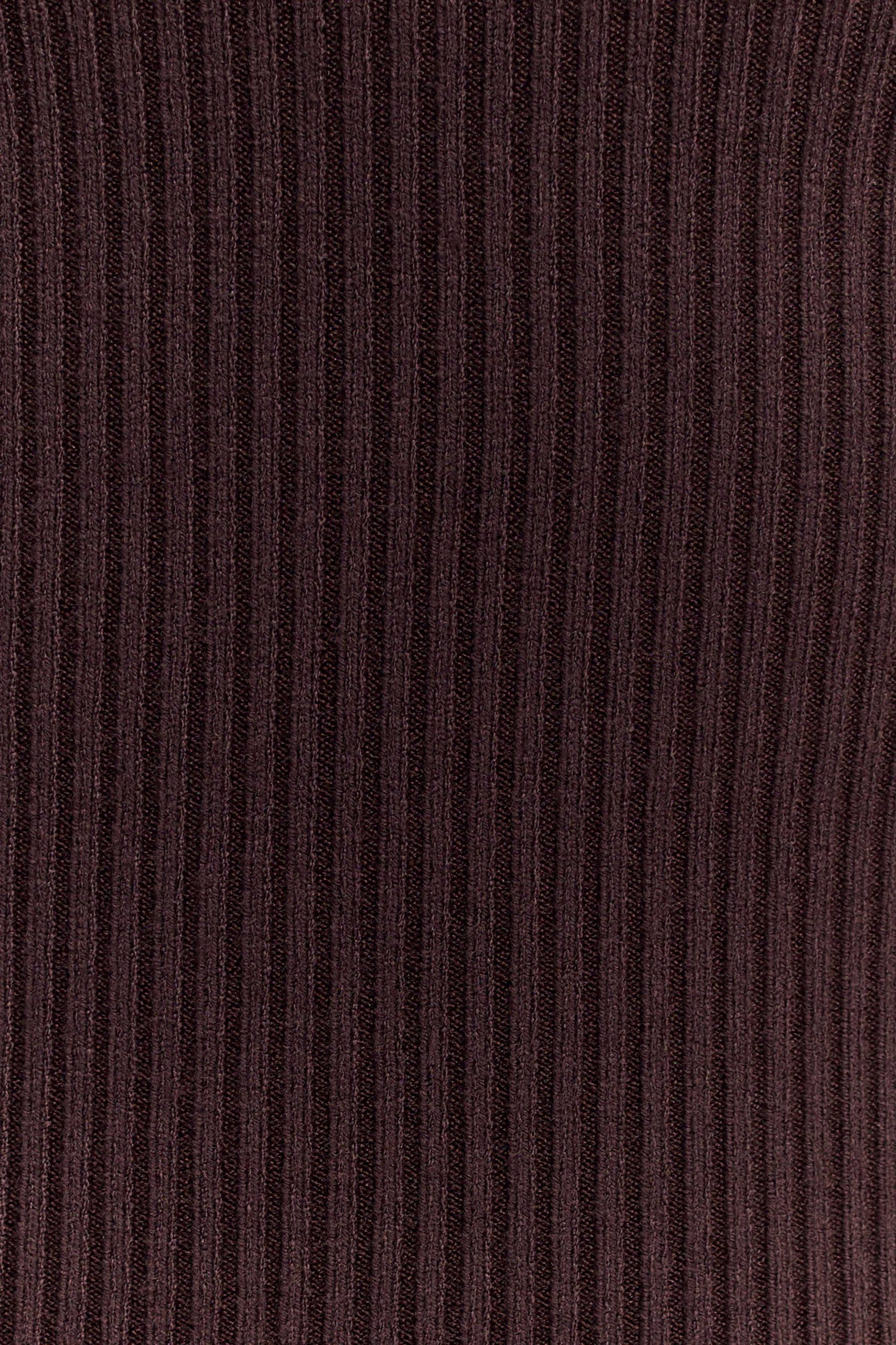 Natalya Ribbed Knit Cami Top - Dark Chocolate - Image 7