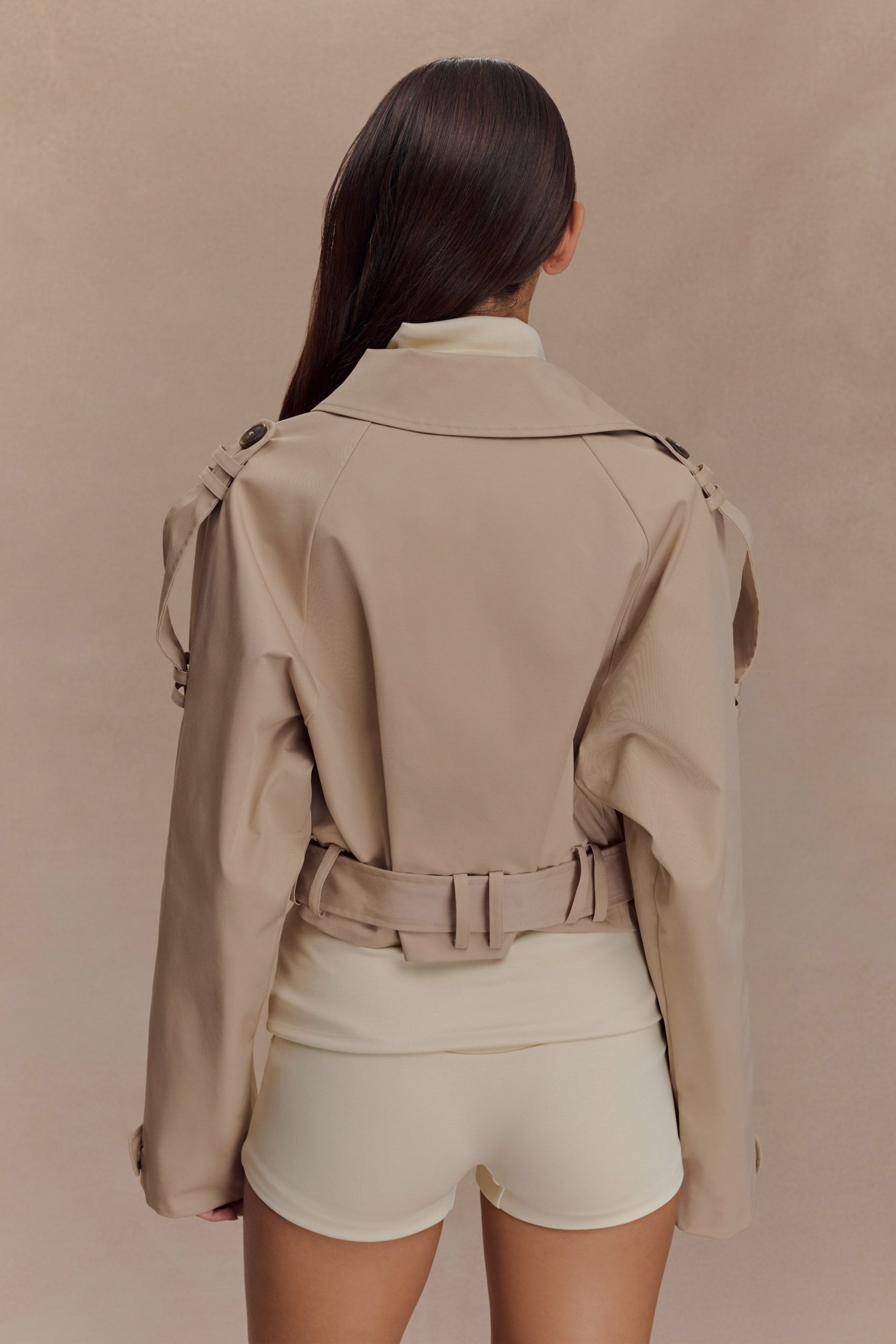 Birdie Fold Over Shorts - Ivory - Image 2
