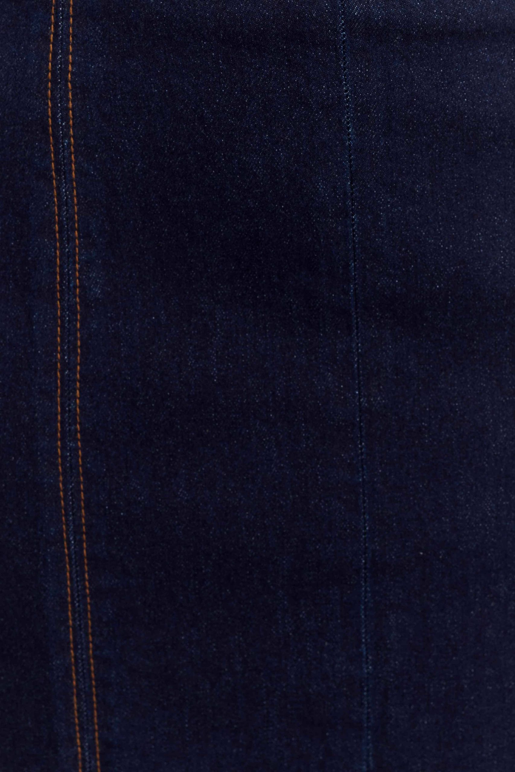 Shauna Denim Halter Midi Dress - Indigo Blue - Image 8