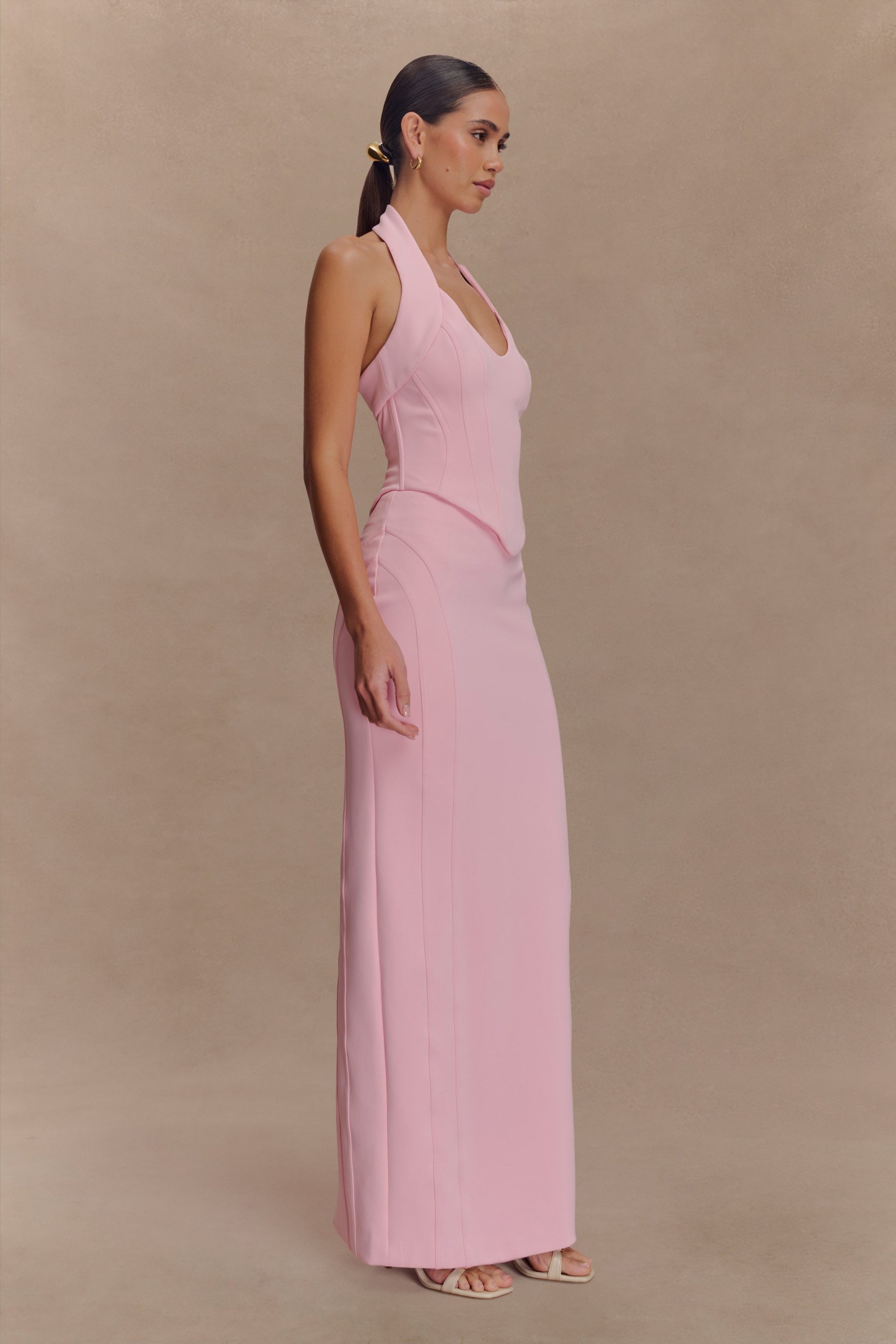 Alma High Waist Maxi Skirt - Candy Pink - Image 5