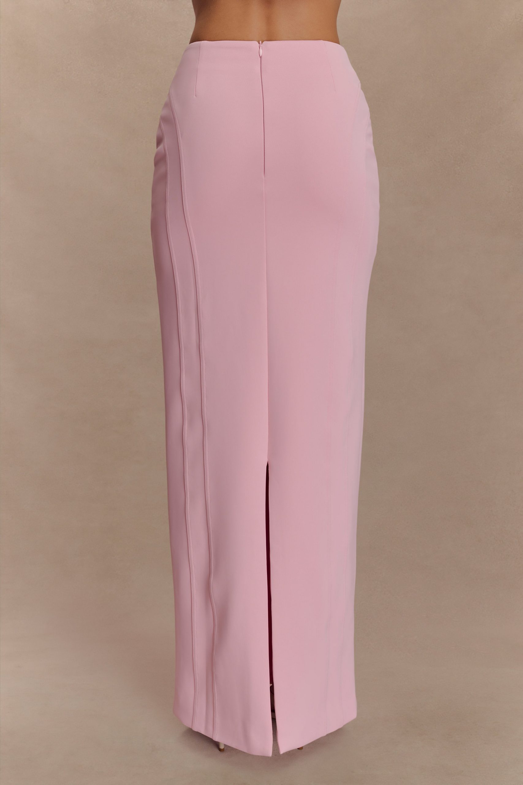 Alma High Waist Maxi Skirt - Candy Pink - Image 3