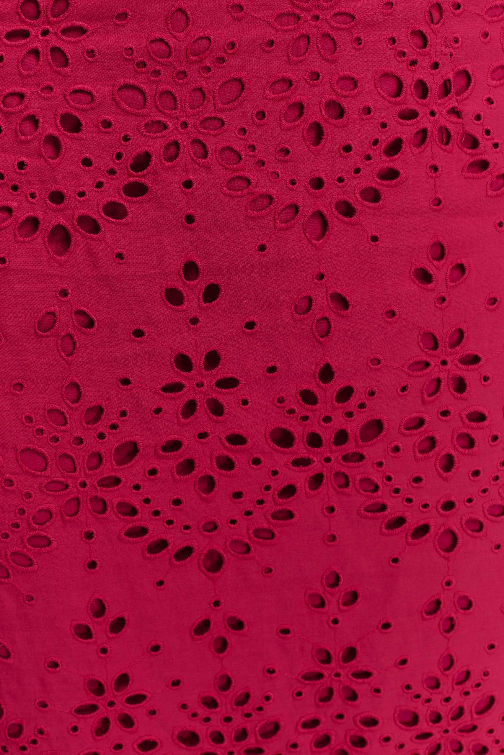 Kensley Broderie Midi Skirt - Dragonfruit - Image 7