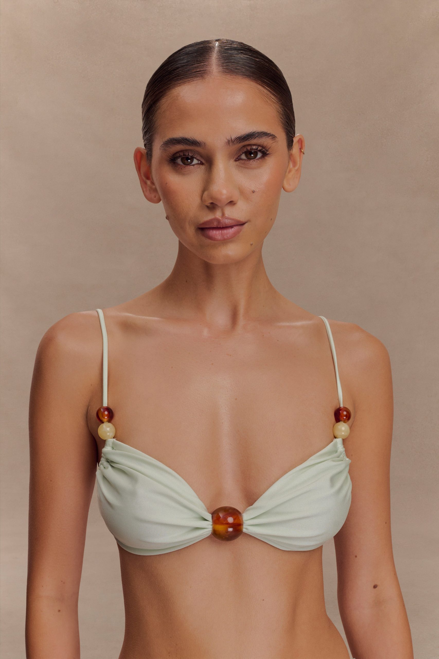 Memphis Beaded Bikini Top - Mint - Image 2