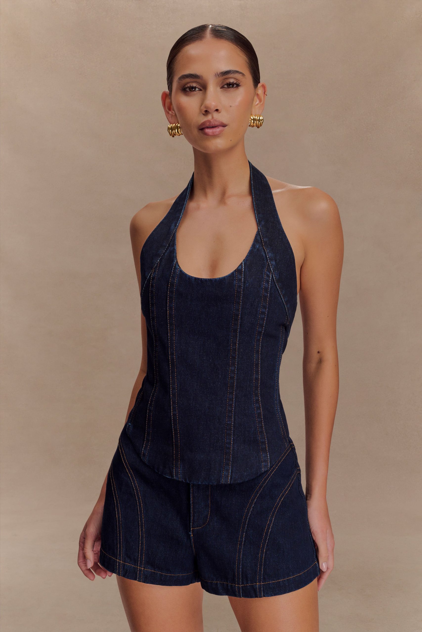 Meadow Denim Shorts - Indigo Blue - Image 3