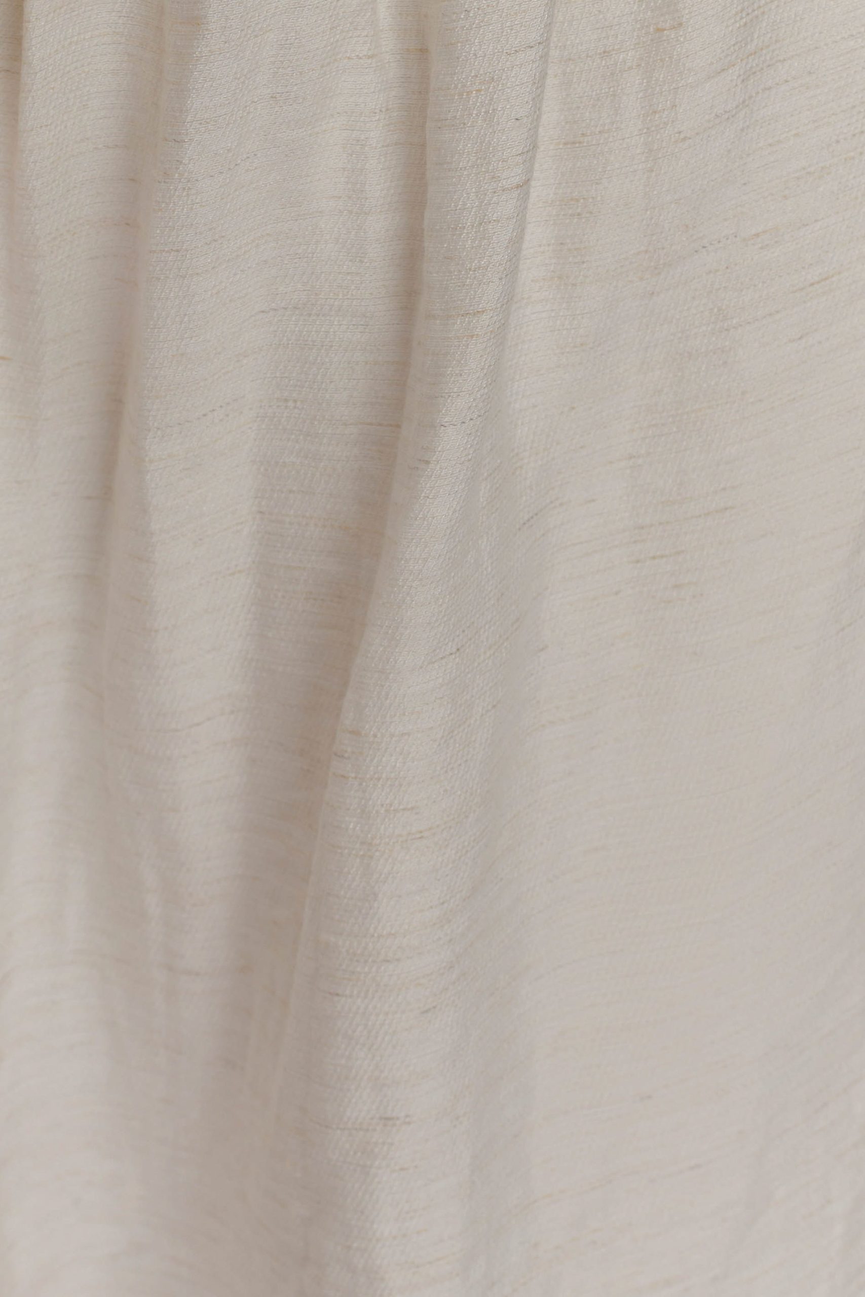 Scottie Gathered Linen Knot Maxi Skirt - Oat Marle - Image 8