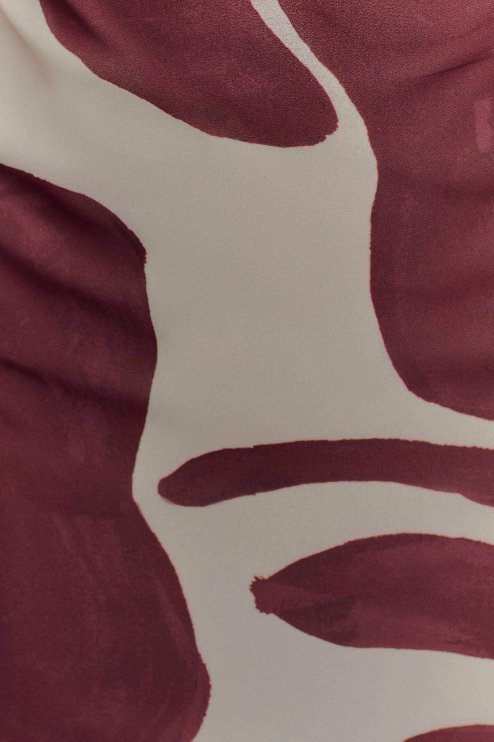 Amaya Strapless Chiffon Maxi Dress - Brown Deco Fleur Print - Image 5