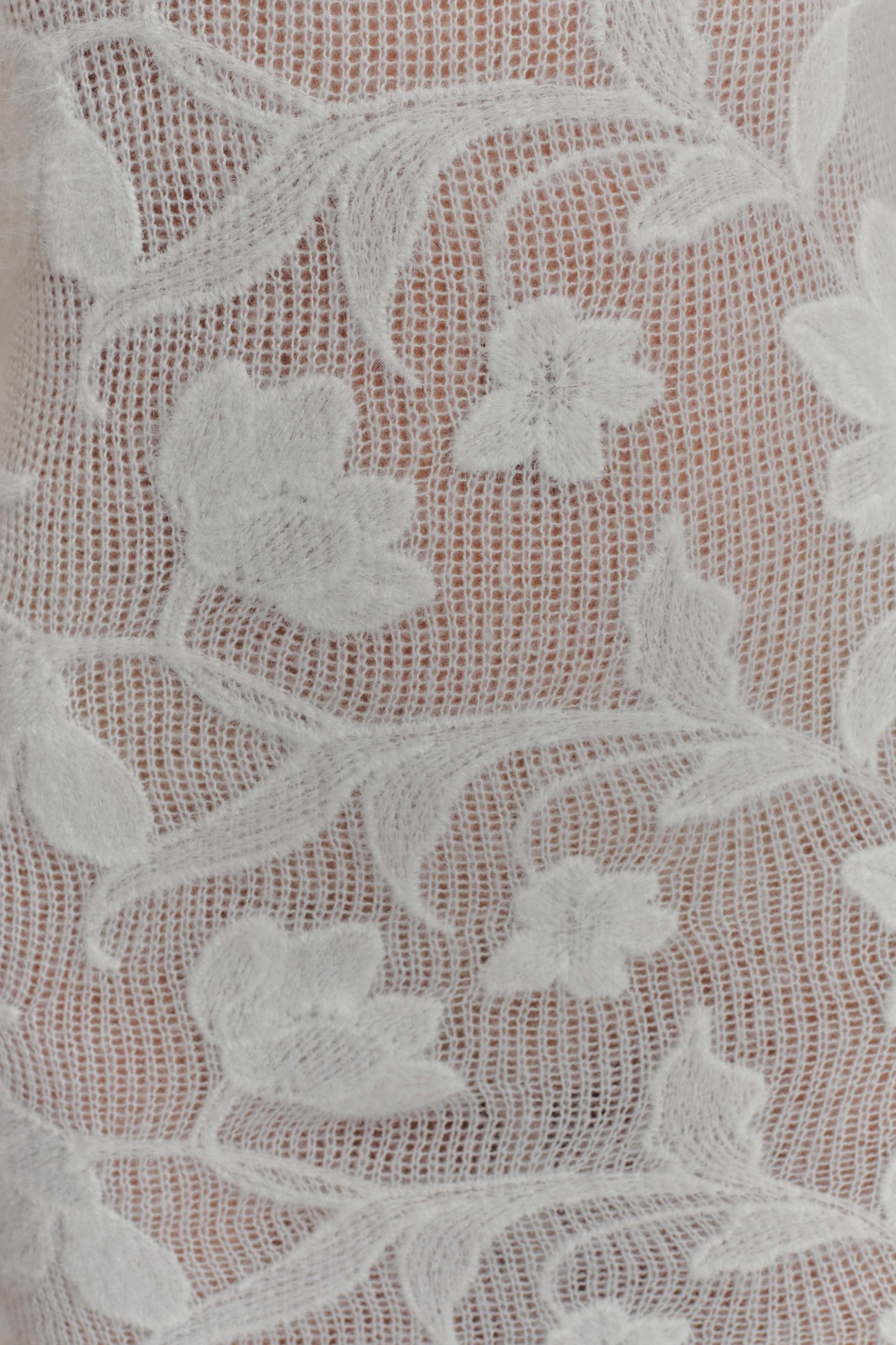Cornelia Floral Sheer Maxi Dress - Ivory - Image 7