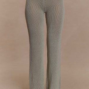 Malani Wide Leg Knit Pants - Sage