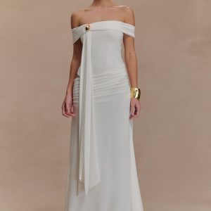 Oliver Slinky Maxi Dress - White