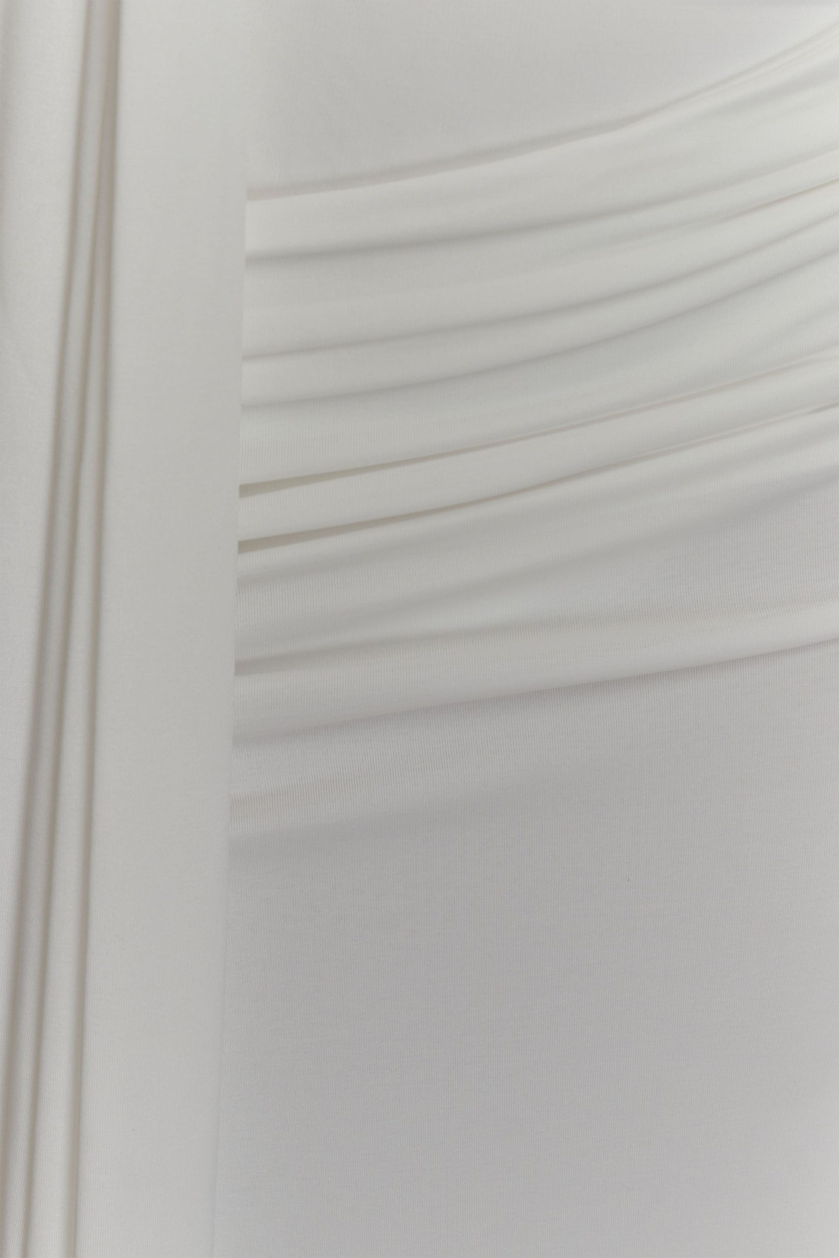 Oliver Slinky Maxi Dress - White - Image 4