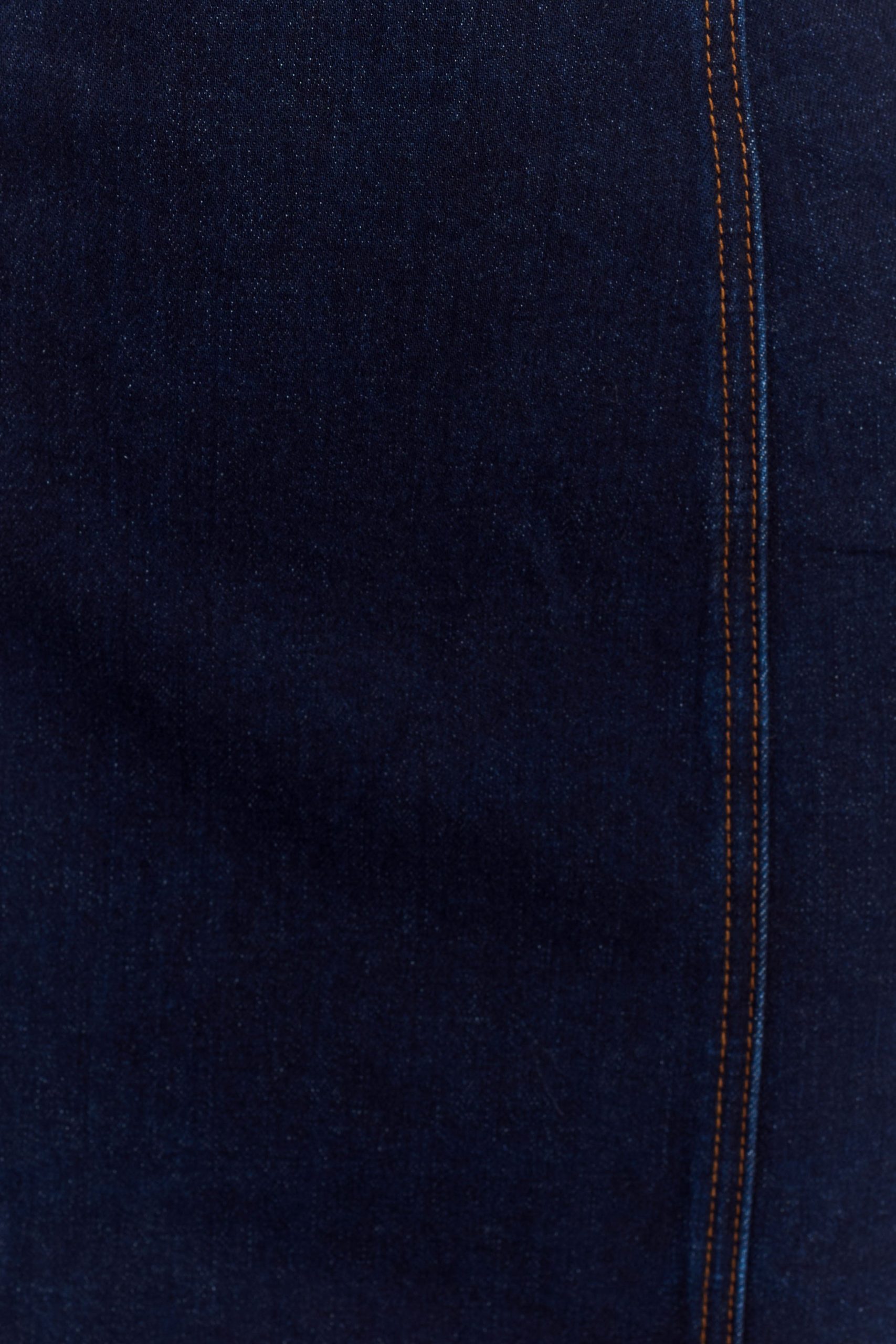 Raesha Frill Denim Mini Dress - Indigo Blue - Image 7