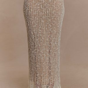 Cordelia Knit Maxi Skirt - Ivory