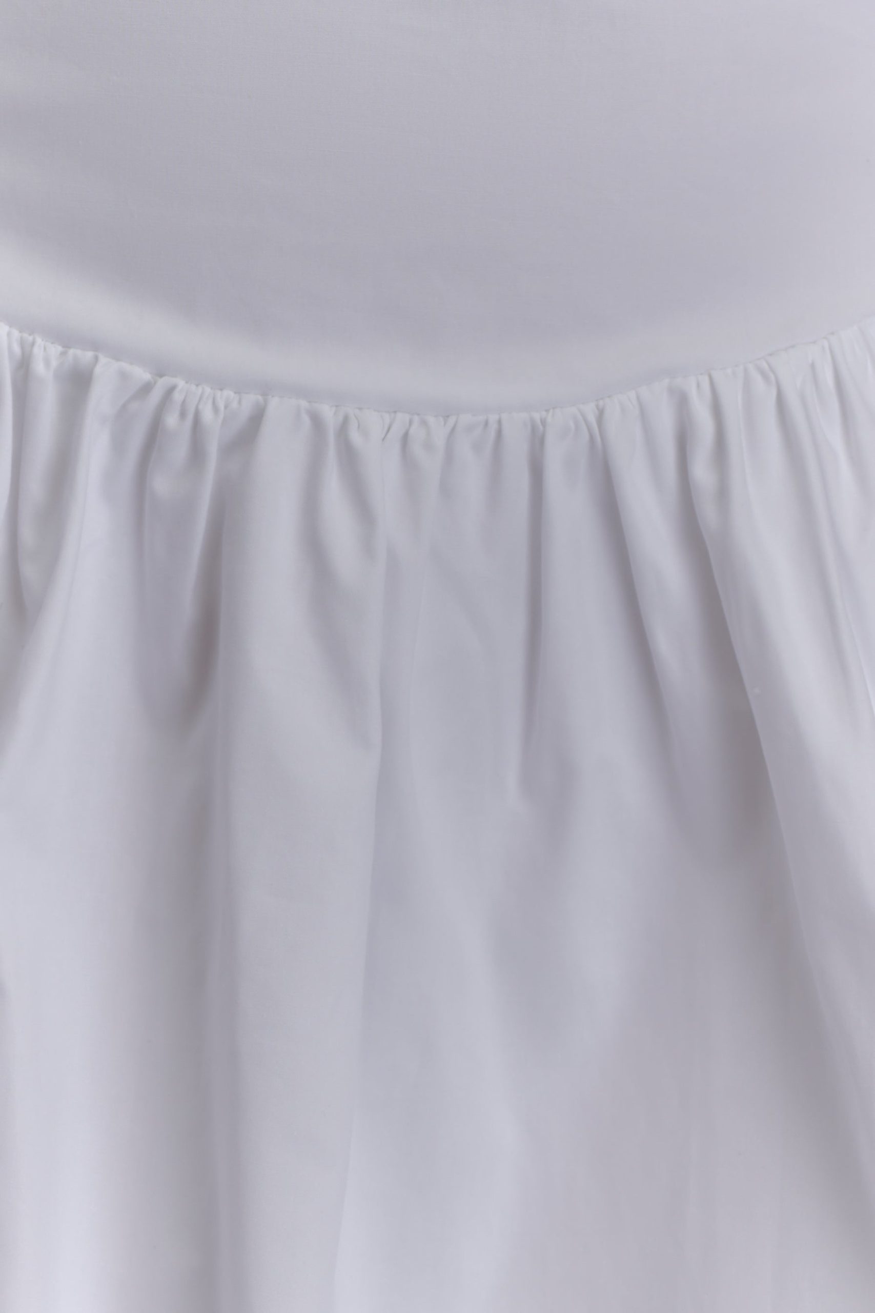 Janis Cotton Frill Mini Dress - White - Image 5